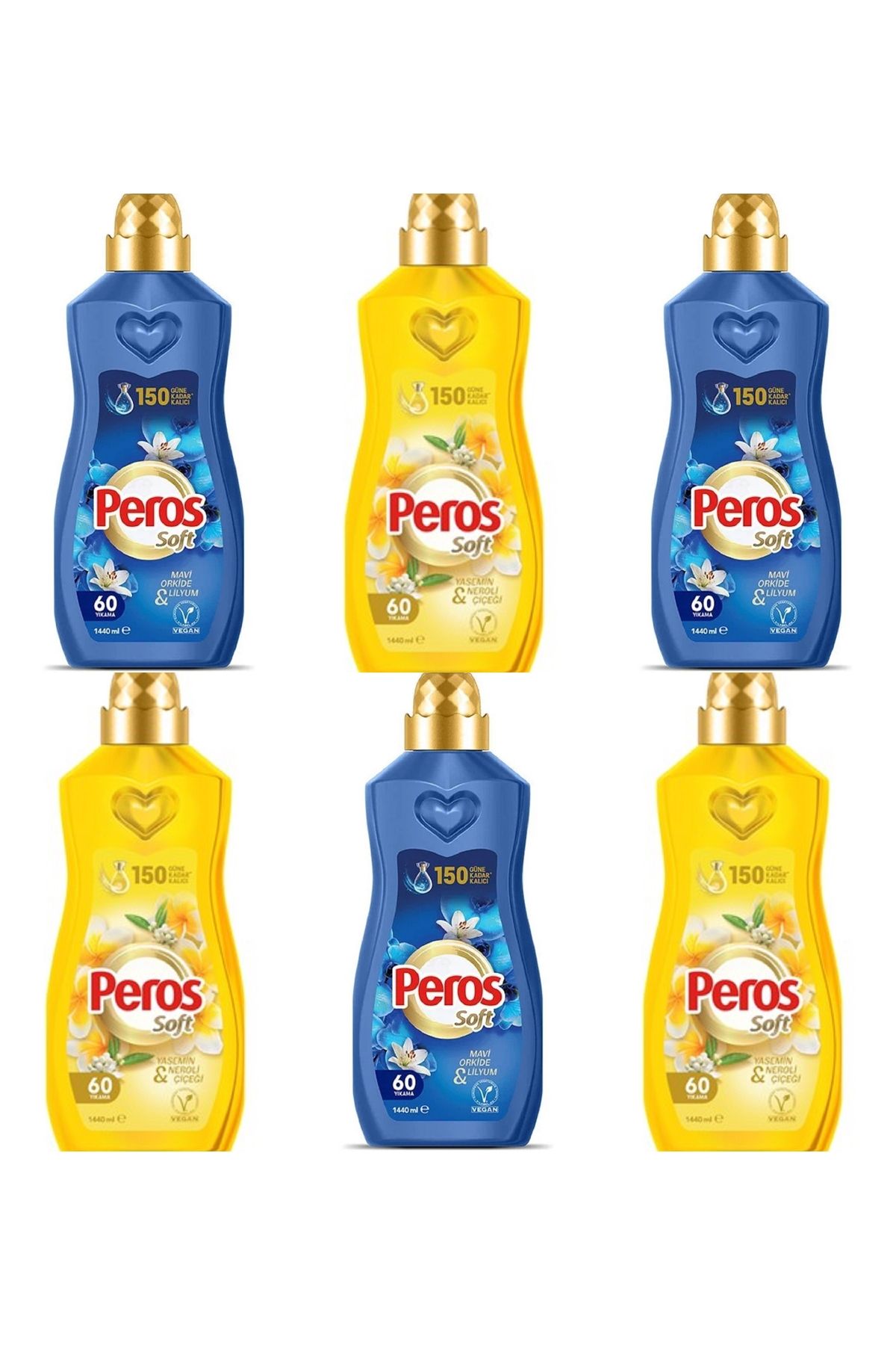 Peros Konsantre Yumuşatıcı 1440 Ml X 6 Li Süper Avantaj Paketi