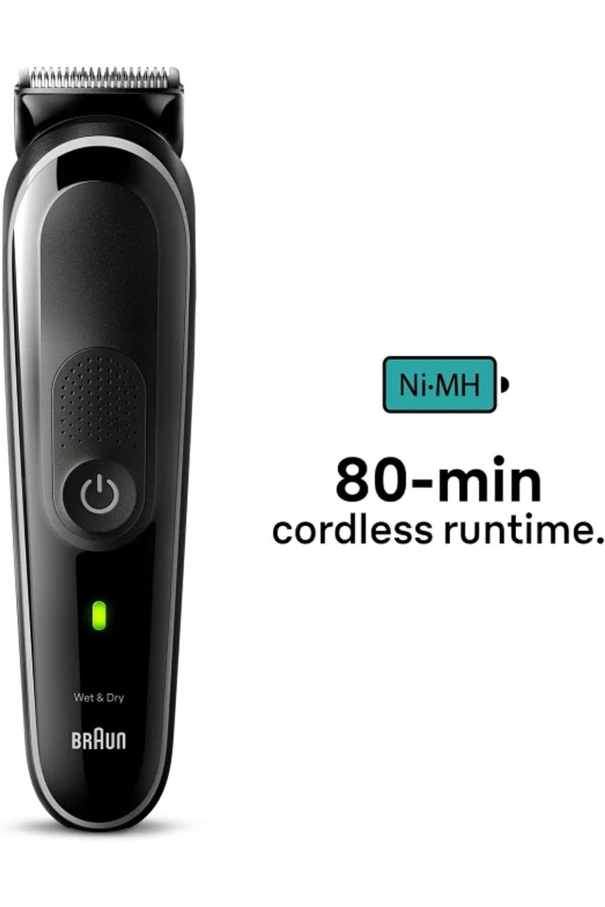 Braun-مجموعة أدوات الحلاقة المتعددة 8 في 1 السلسلة 3، وقت تشغيل 80 دقيقة، شفرة حادة للغاية، حقيبة - MGK 3440 6