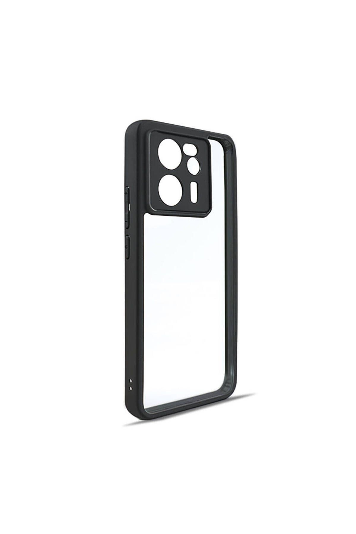 UnDePlus Xiaomi Mi 13T Kılıf NEWRoll Çerçeveli Şeffaf Kapak