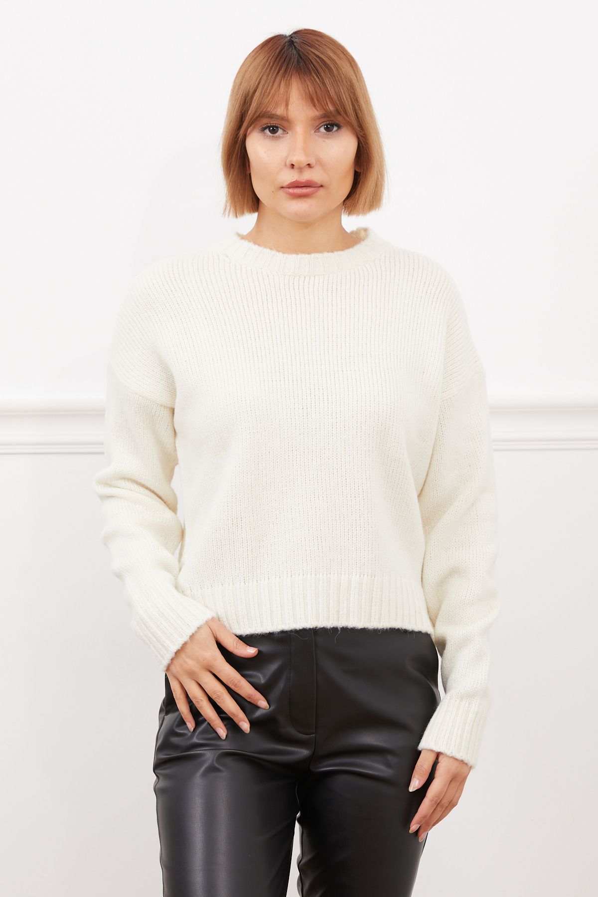 DPARİS-Crew Neck Knitwear Sweater 2