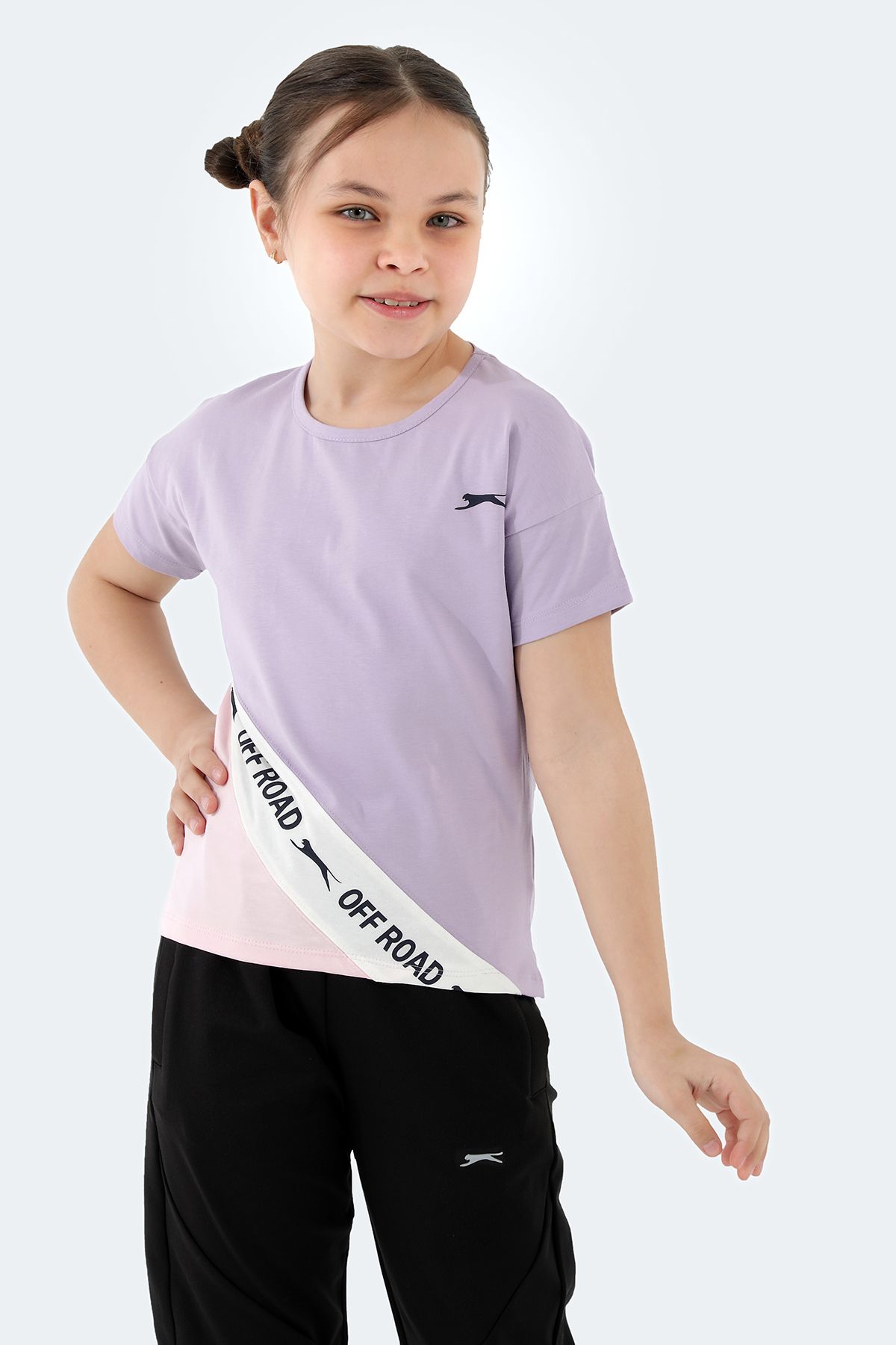 Slazenger-Lilac Pına Girl's T-Shirt 2