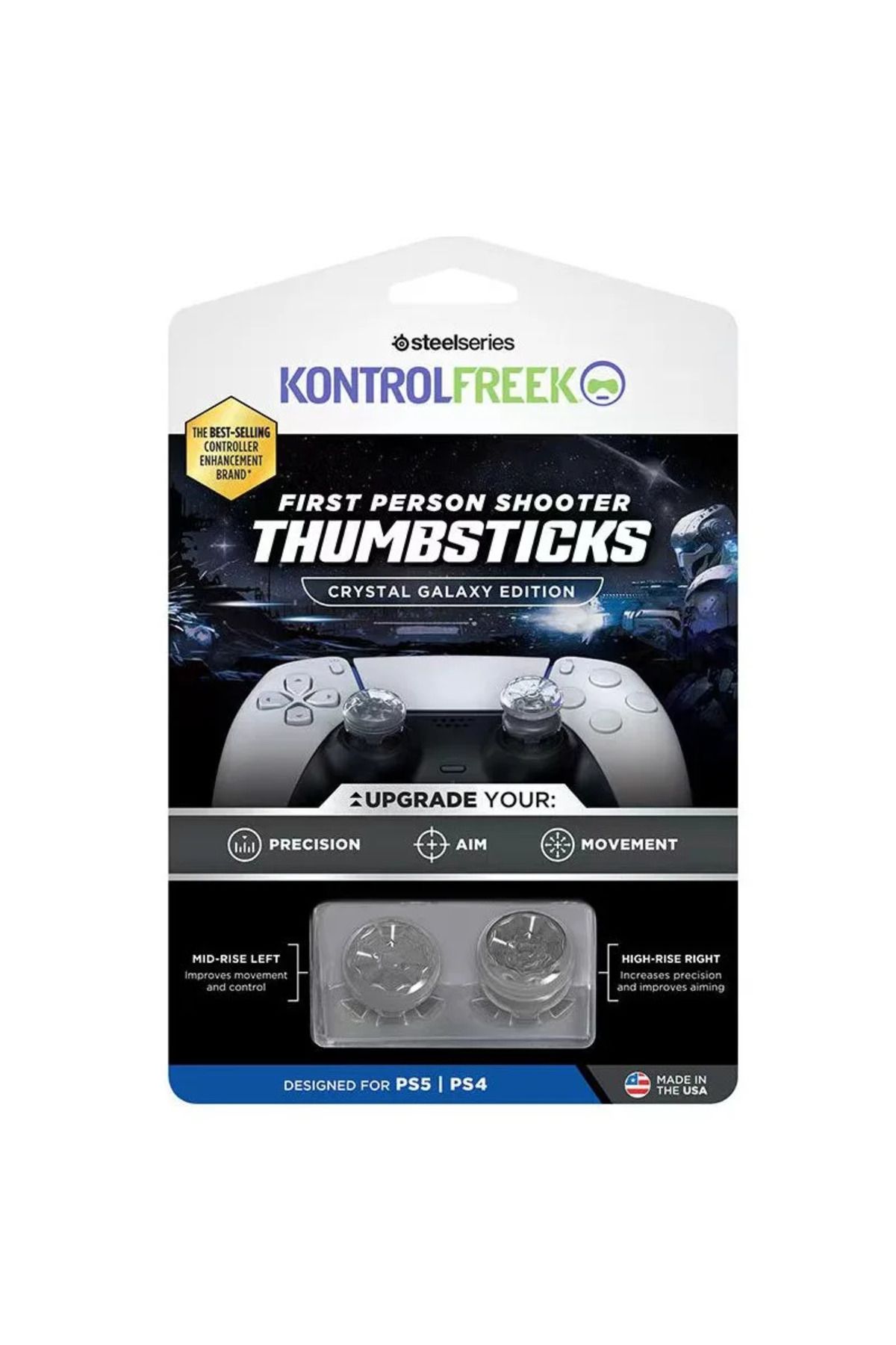 JIMITU-64 Kontrolfreek Omni For Playstation 4 (PS4) And Playstation 5 (PS5) | 2 Performance Thumbsticks | 2 1