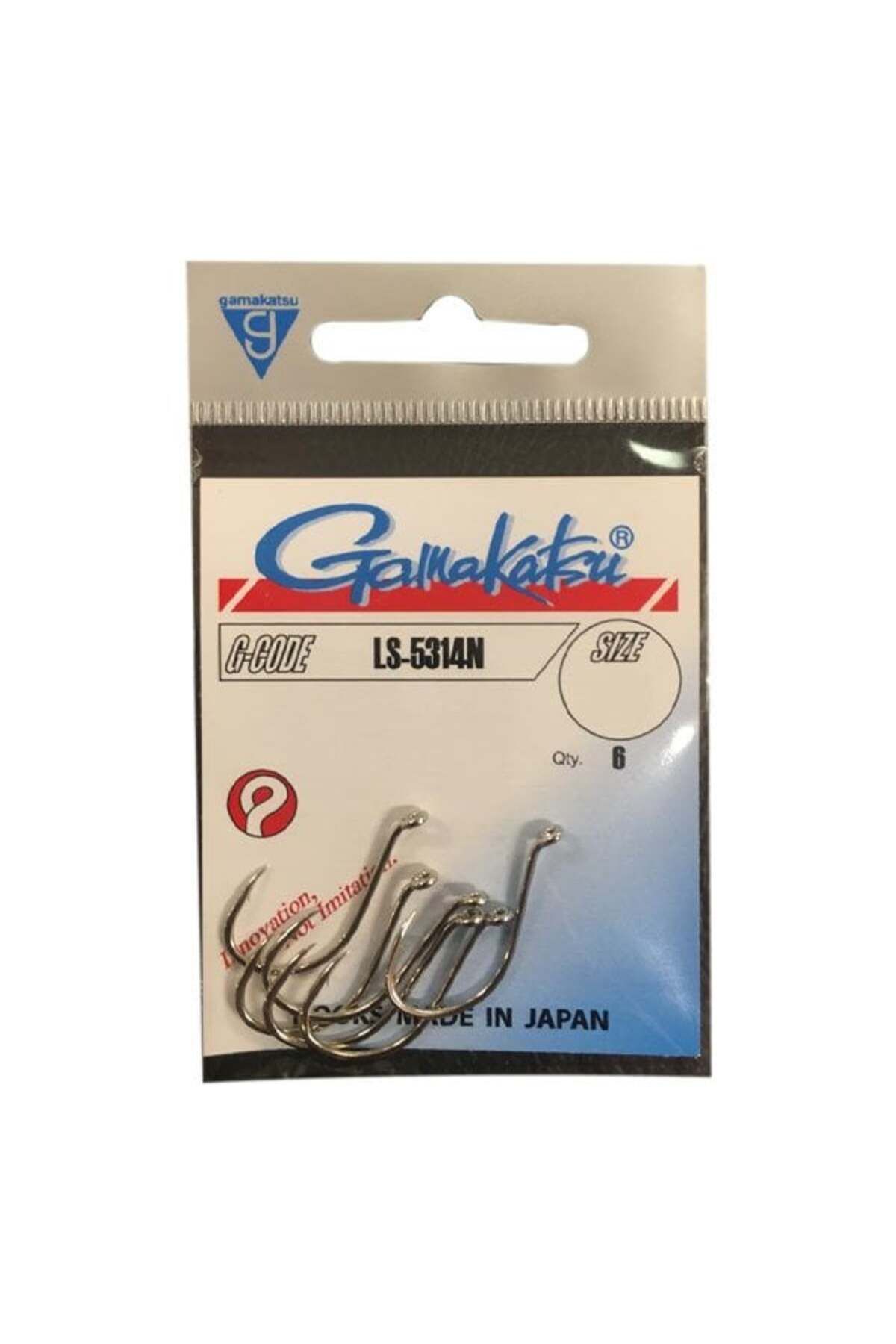 Gamakatsu LS-5314N NO:1/0 Nikel Olta İğnesi 6Adet