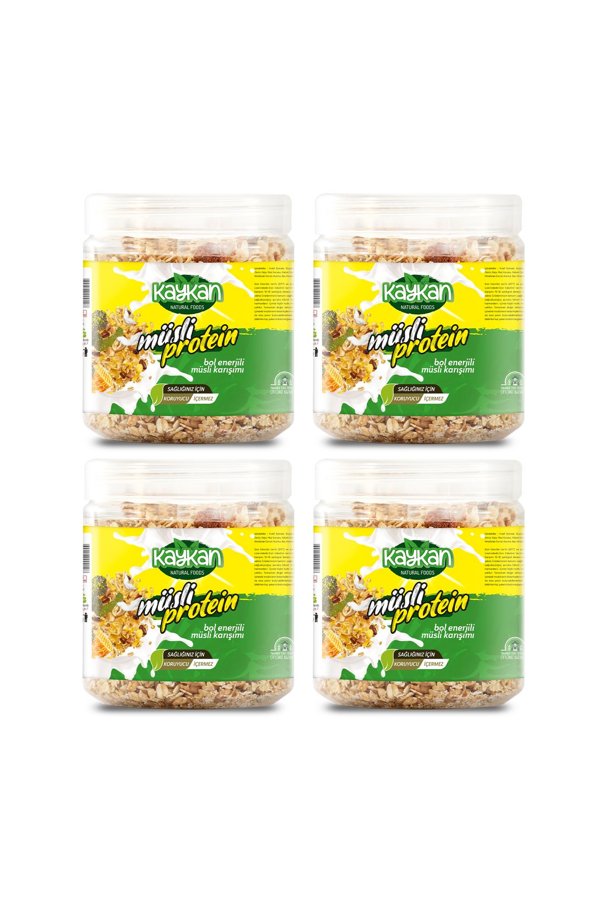 Kaykan Natural Foods MÜSLİ PROTEİN (4 X 350 Gr.) Avantajlı paket