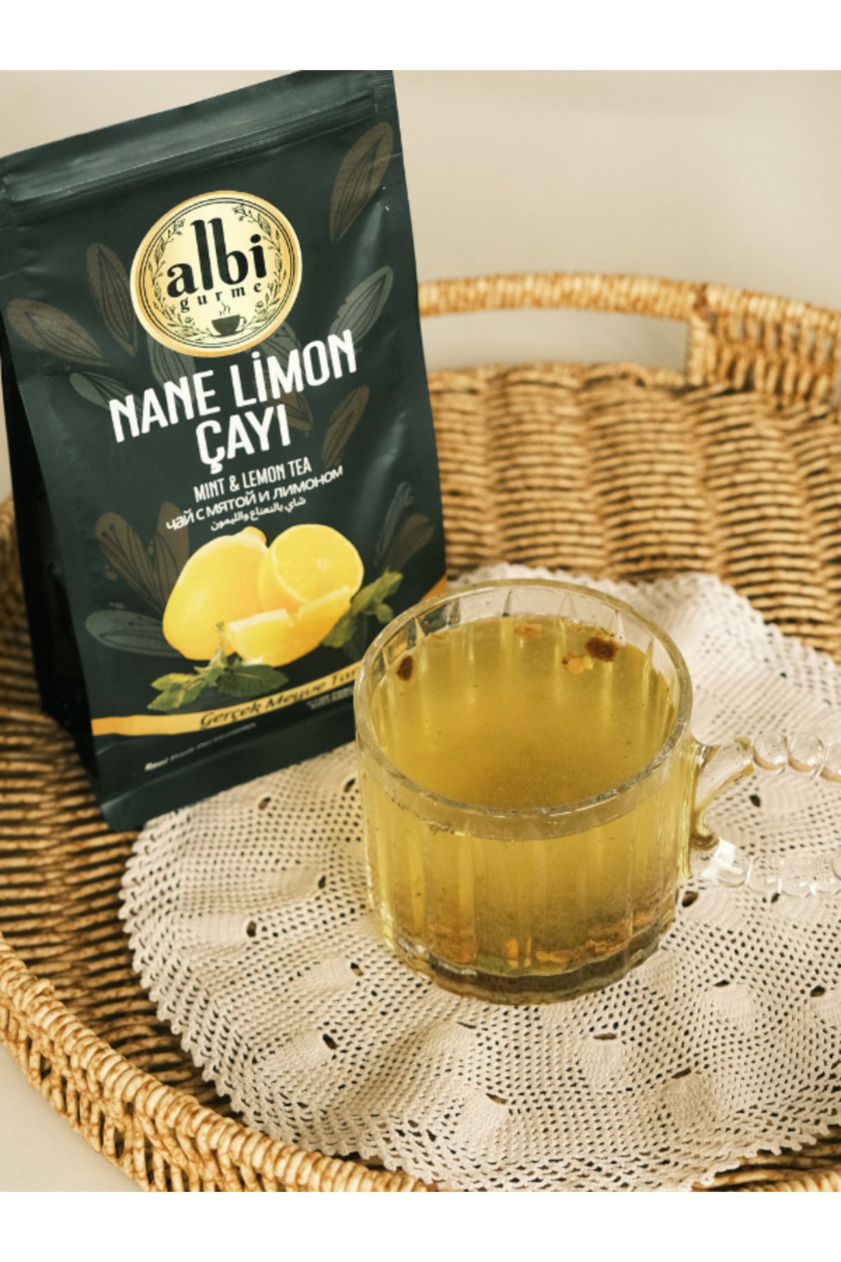 ALBİ GURME NANE LİMON TANELİ ÇAY 250 gr