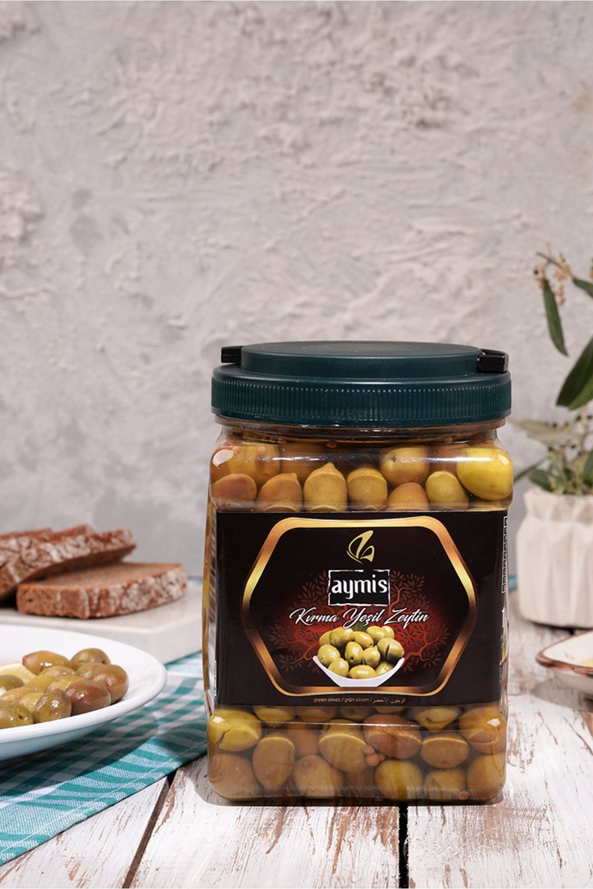 AYMİS Gemlik Kırma Yeşil Zeytin 1 Kg