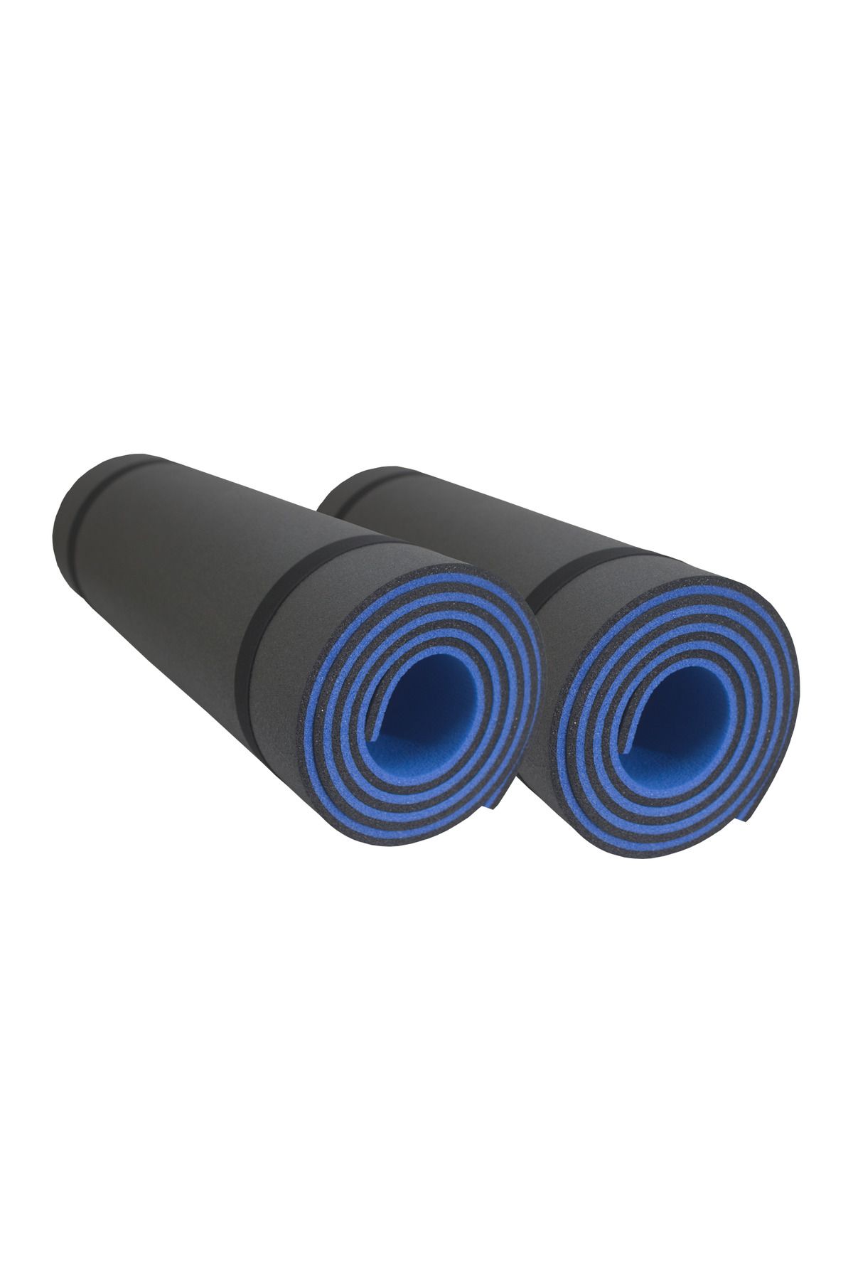 FoamStore 180X55cm 10mm Mavi-Siyah Yoga-Pilates Matı 2Adet