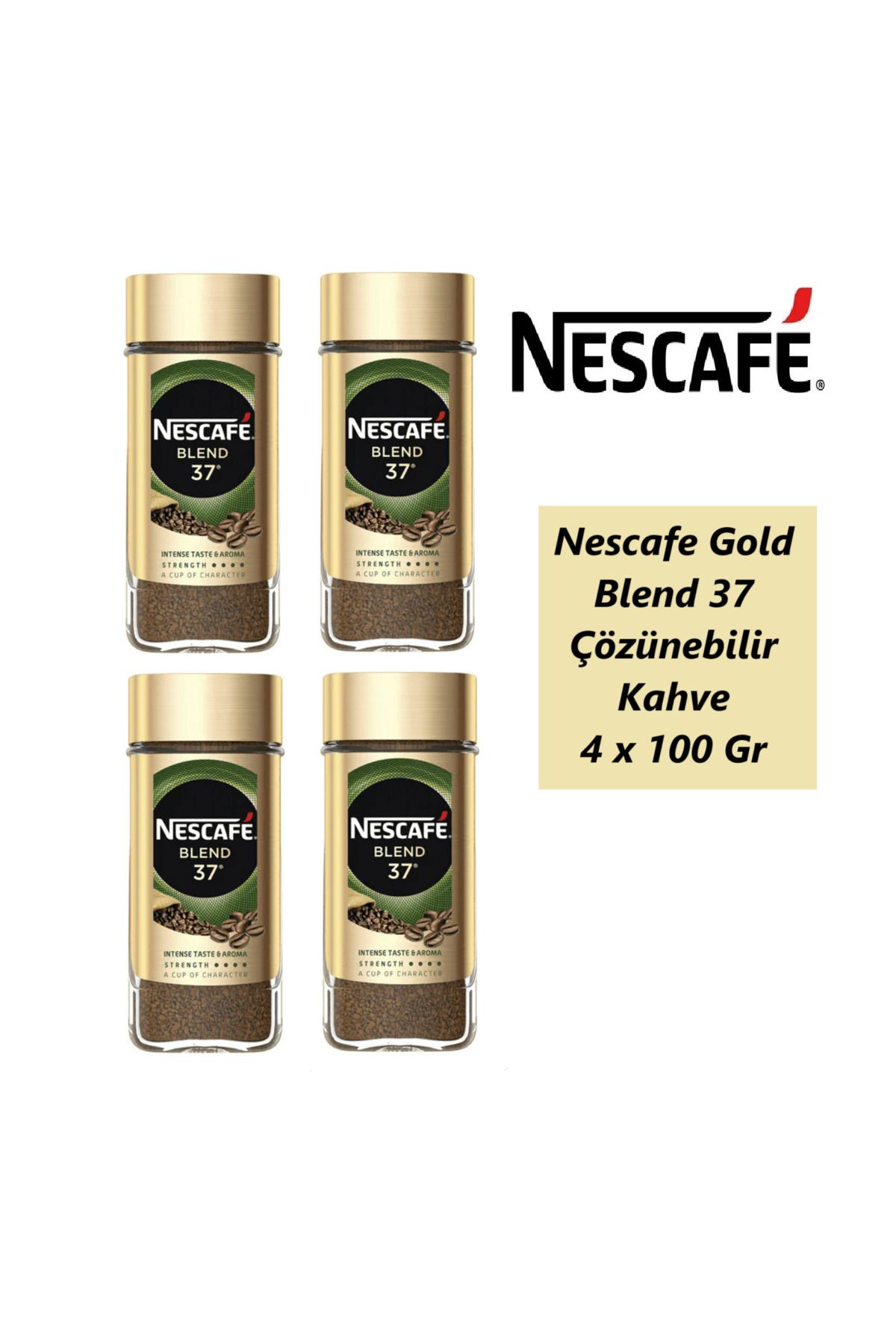 Nescafe Gold Blend 37 Çözünebilir Kahve 100 Gr x 4 Adet