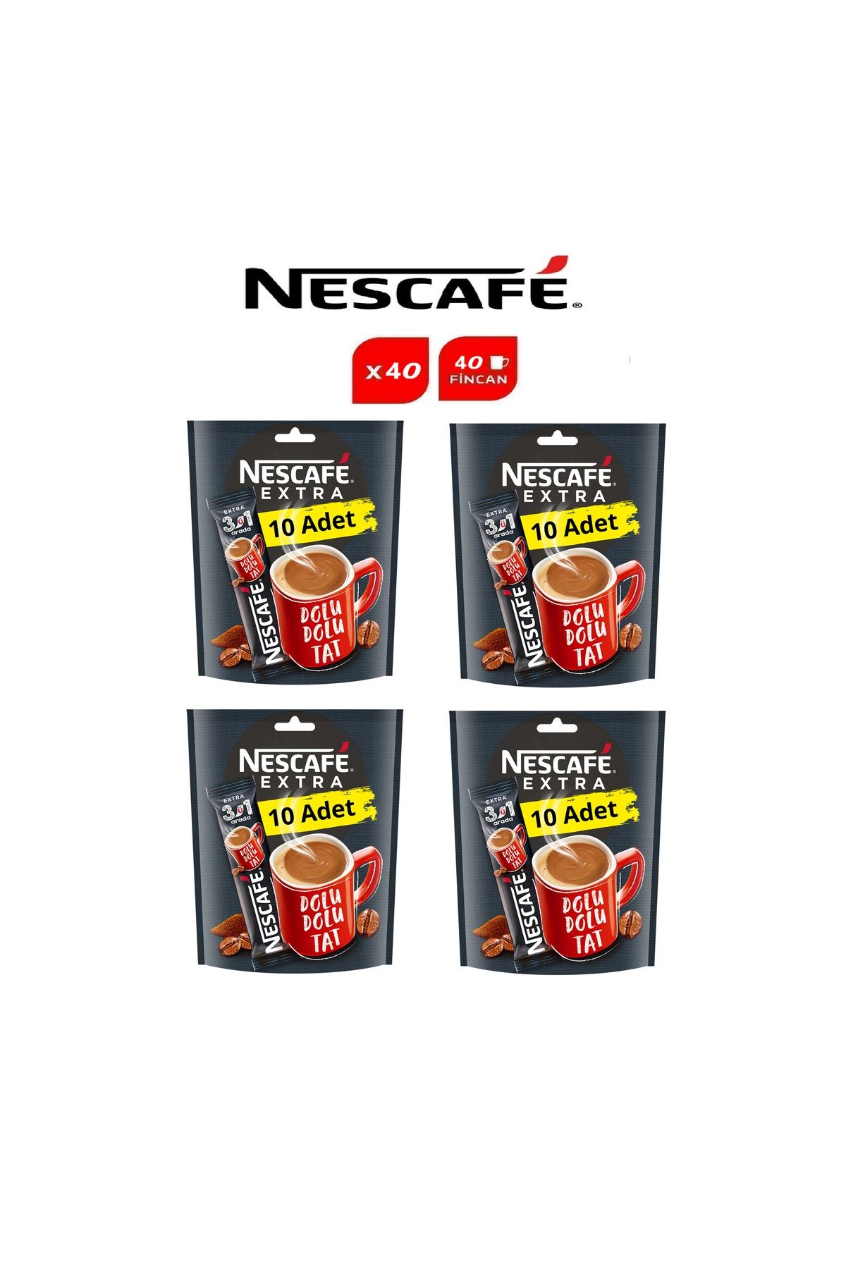 Nescafe 3'ü 1 Arada Extra 16,5 Gr x 40 Adet