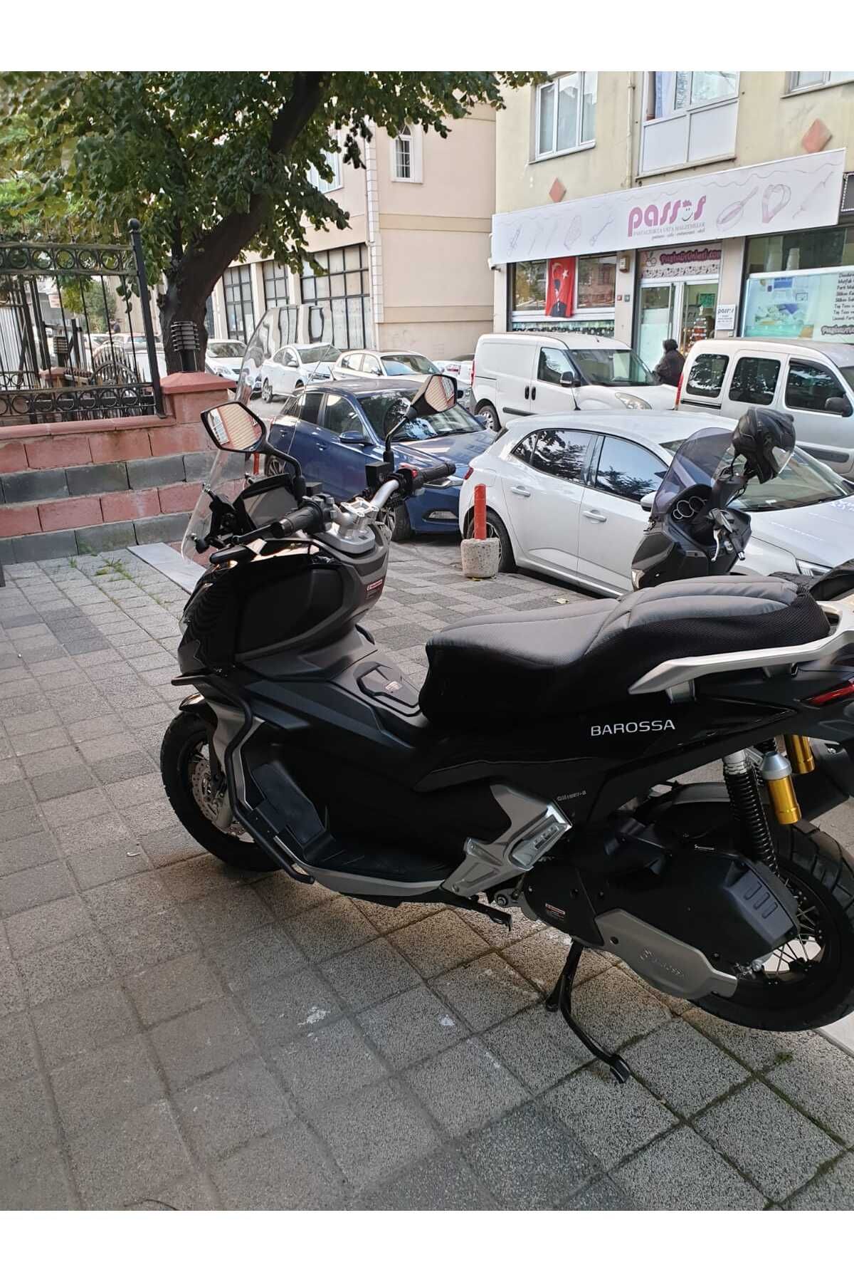 Barossa ADV 125 Siperlik Ön Cam 2025 Model 65cm Şeffaf Renkli 4mm ORTA BOYLU CAM