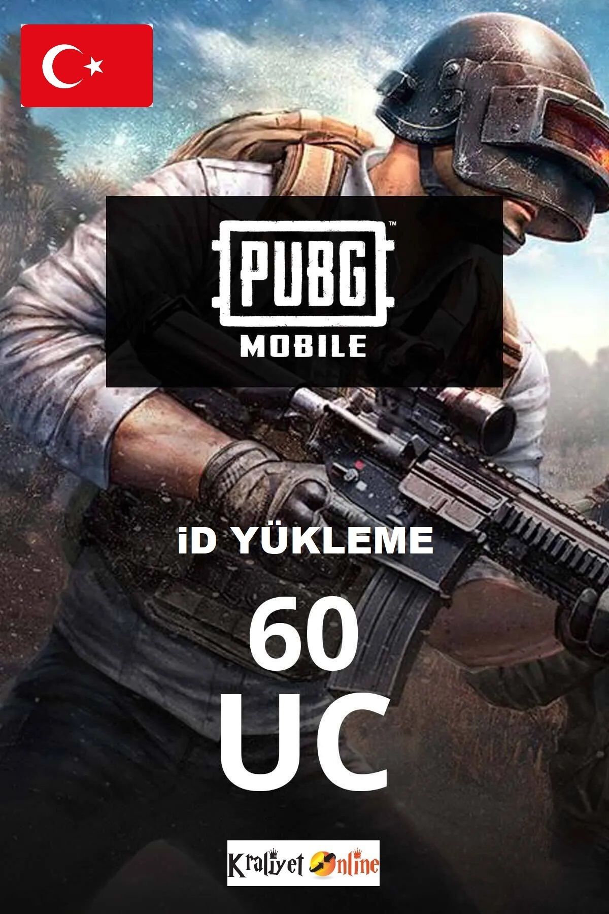 PUBG Mobile 60 UC iD Yükleme TR