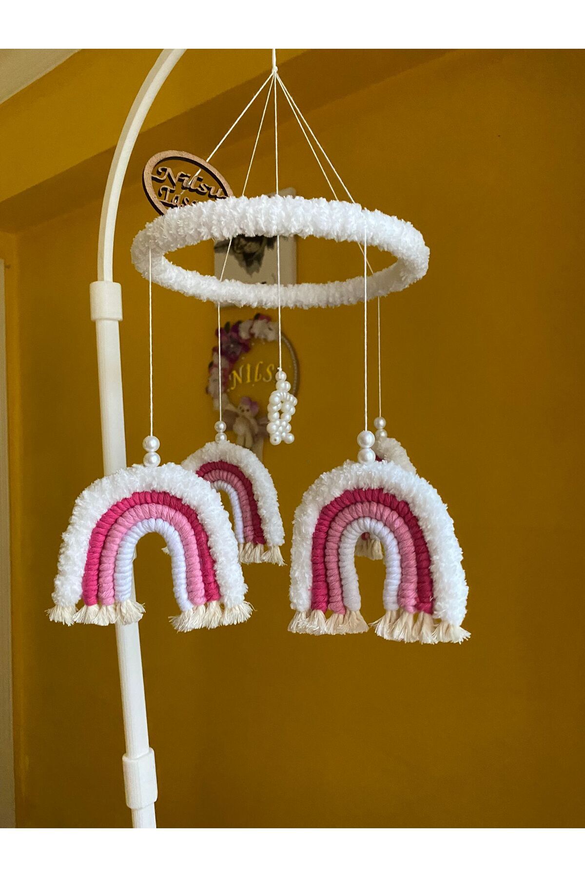 Nilsu Tasarım Bebek Dönencesi - Beşik Süsü - Mobil fotoğrafı 3 (önizleme)