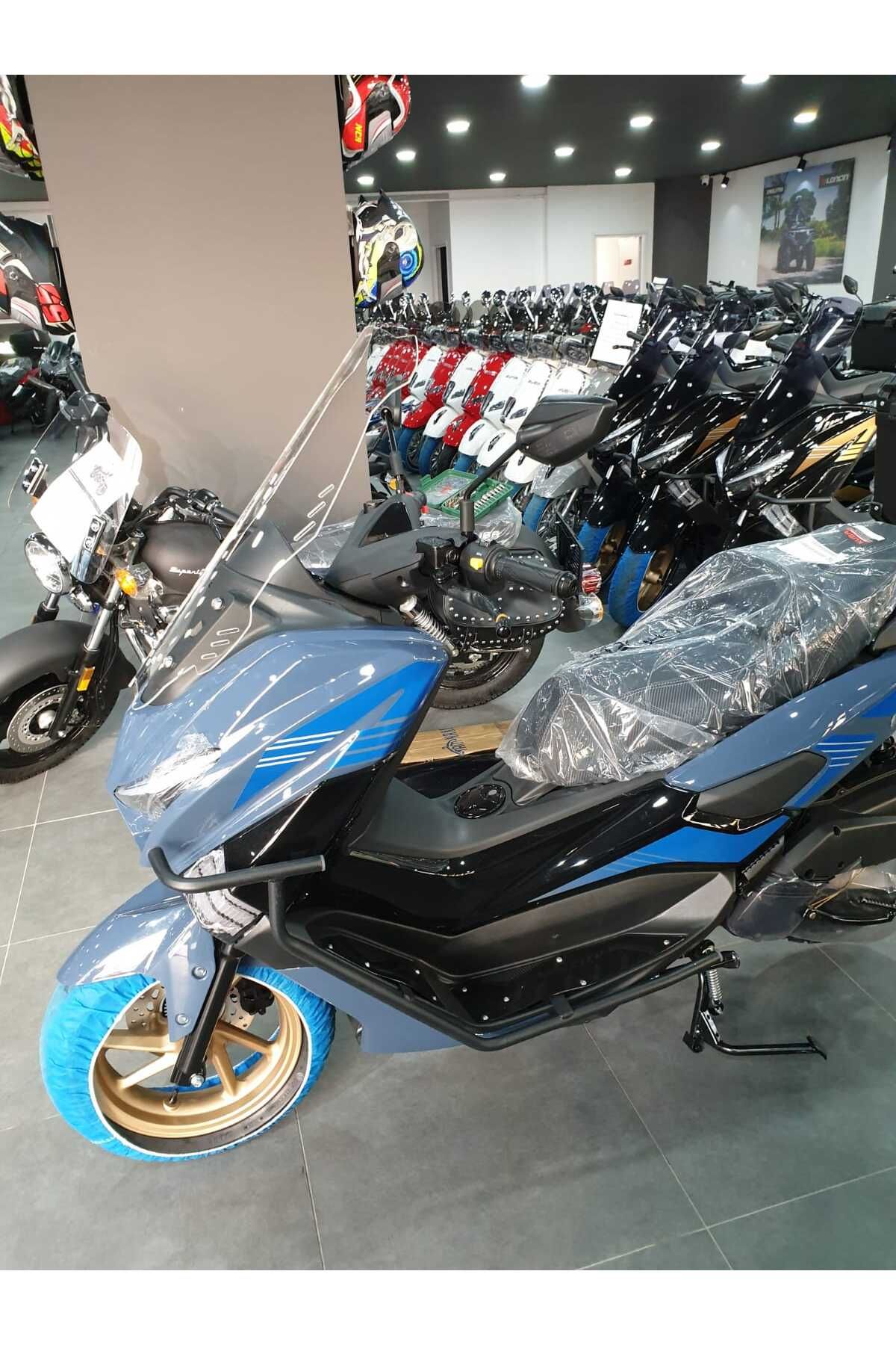 Küba Newcity 125 Siperlik Ön Cam 2023-2025 Model 75cm Şeffaf Renkli 4mm UZUN CAM