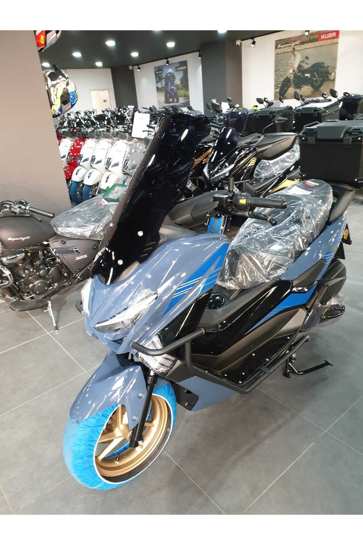 Küba Newcity 125 Siperlik Ön Cam 2023-2025 Model 75cm Siyah Renkli 4mm UZUN CAM
