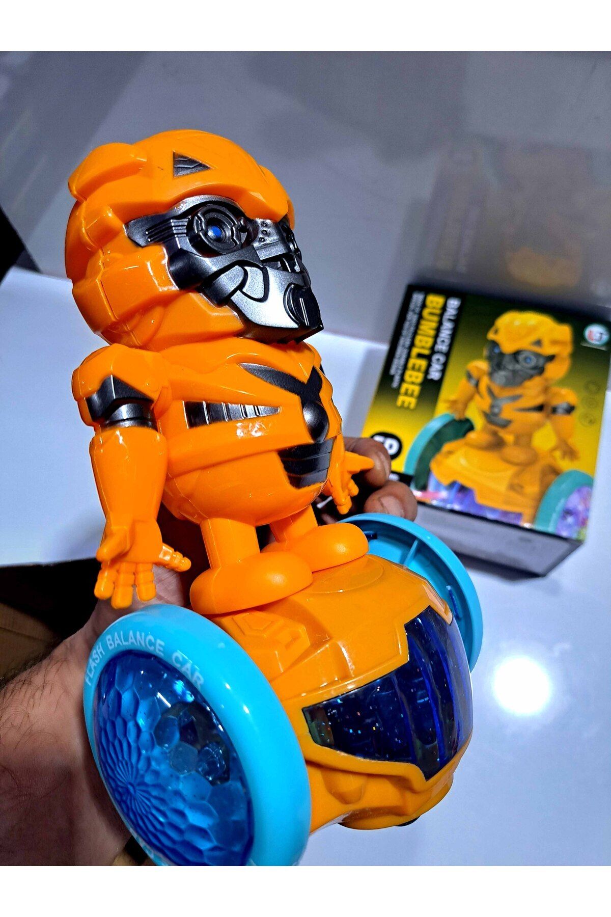 FEN TOYS-Robot Toy - Colorful, Light Sound, Can Move, 17X14Cm, 360 Degree Rotation 5
