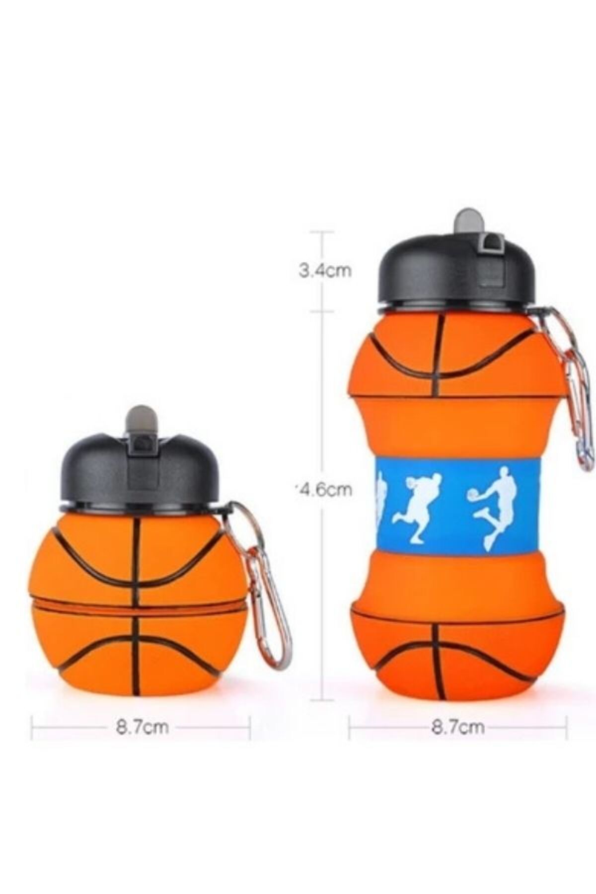 HİROS'H-Collapsible Flask - Special Design Silicone Collapsible and Portable Leak Proof Shatterproof Flask 3