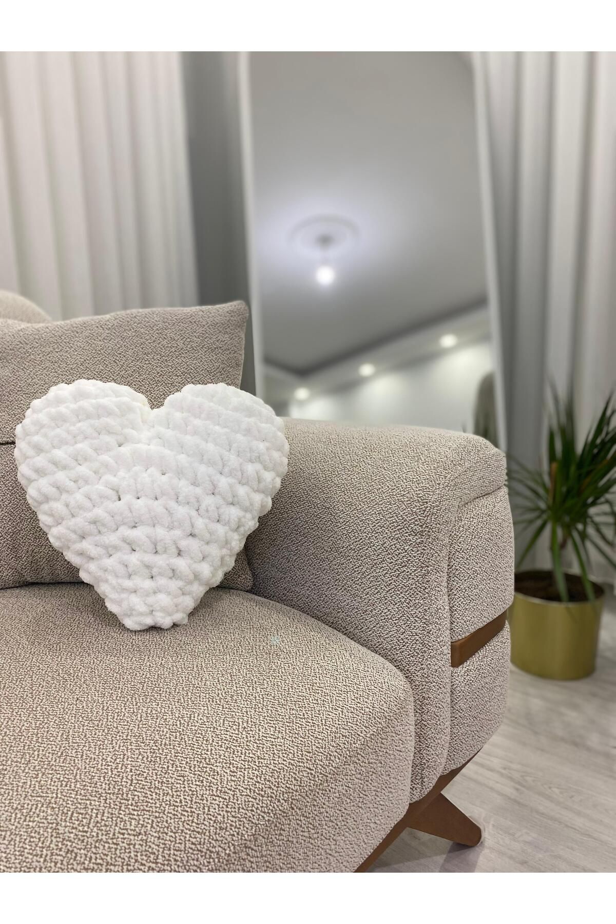 Home-Decorative Pillow with Heart - Heart Shaped Custom Pillow / the Most Beautiful of Gift Choices: Heart Pillow 4
