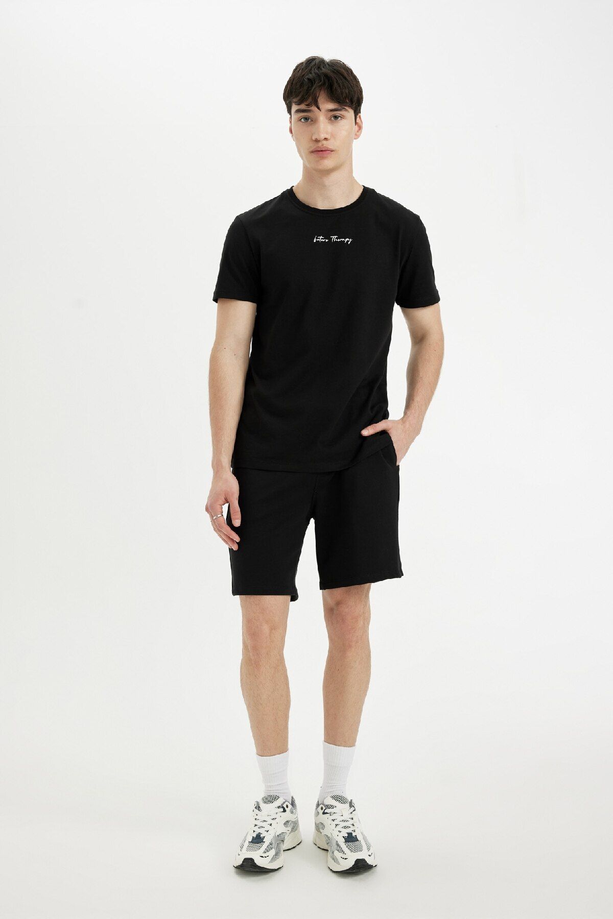 DeFacto-Regular Fit Basic Shorts X3727Az24Sm 3