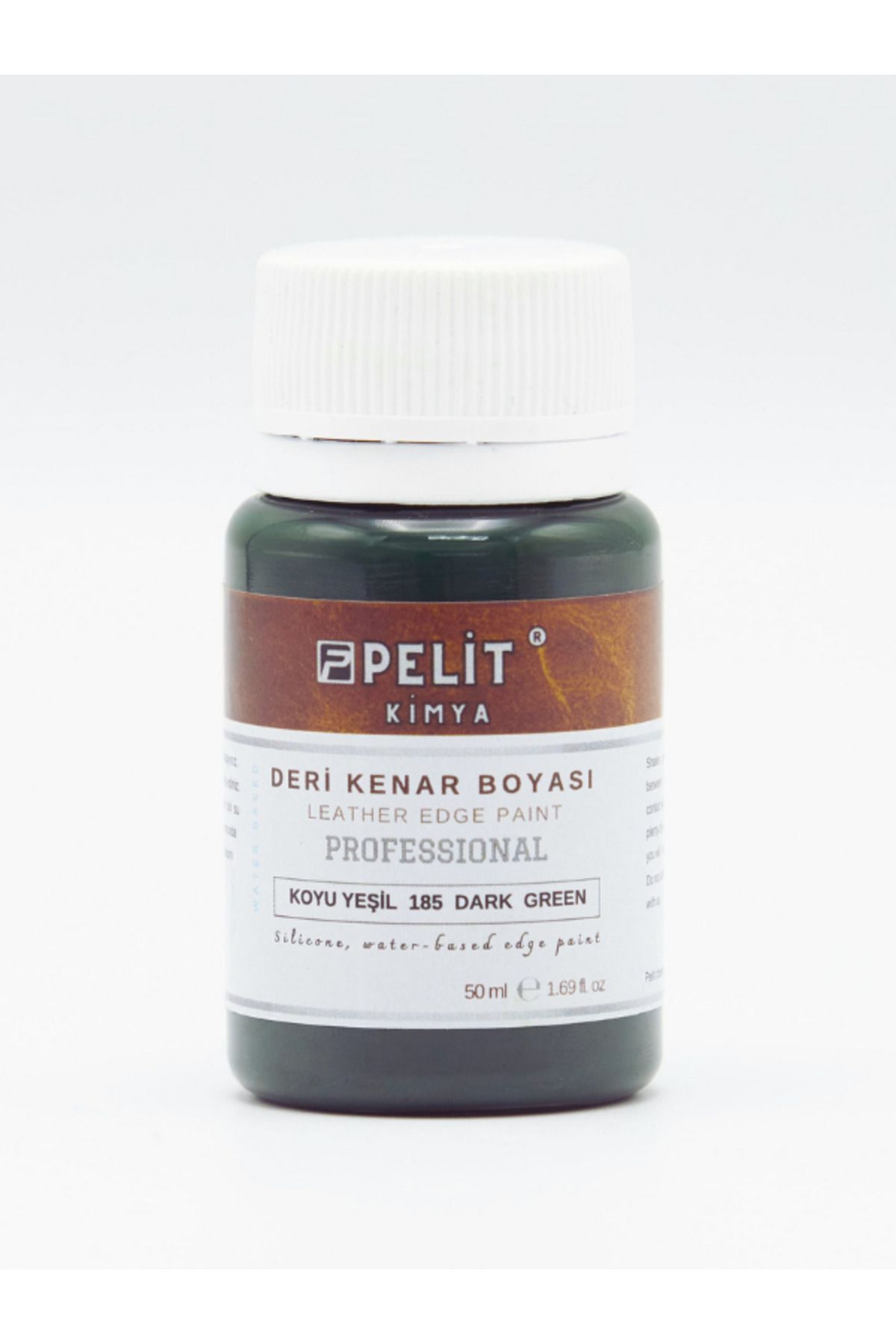 Pelitkimya Koyu Yeşil Deri Kenar Boyası 50 ml Leather Edge Paint Dark Green