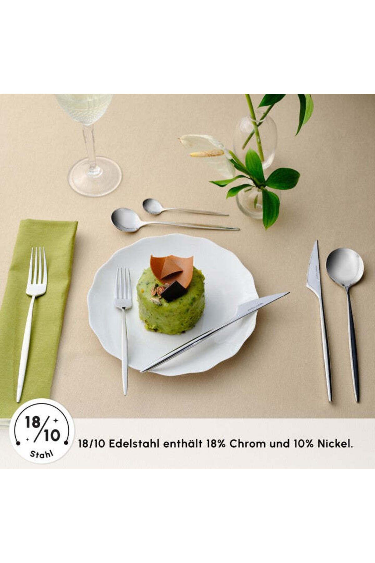 Karaca-Braga Besteckset Mit Box Set 84-teilig Edelstahl Besteck Set 4