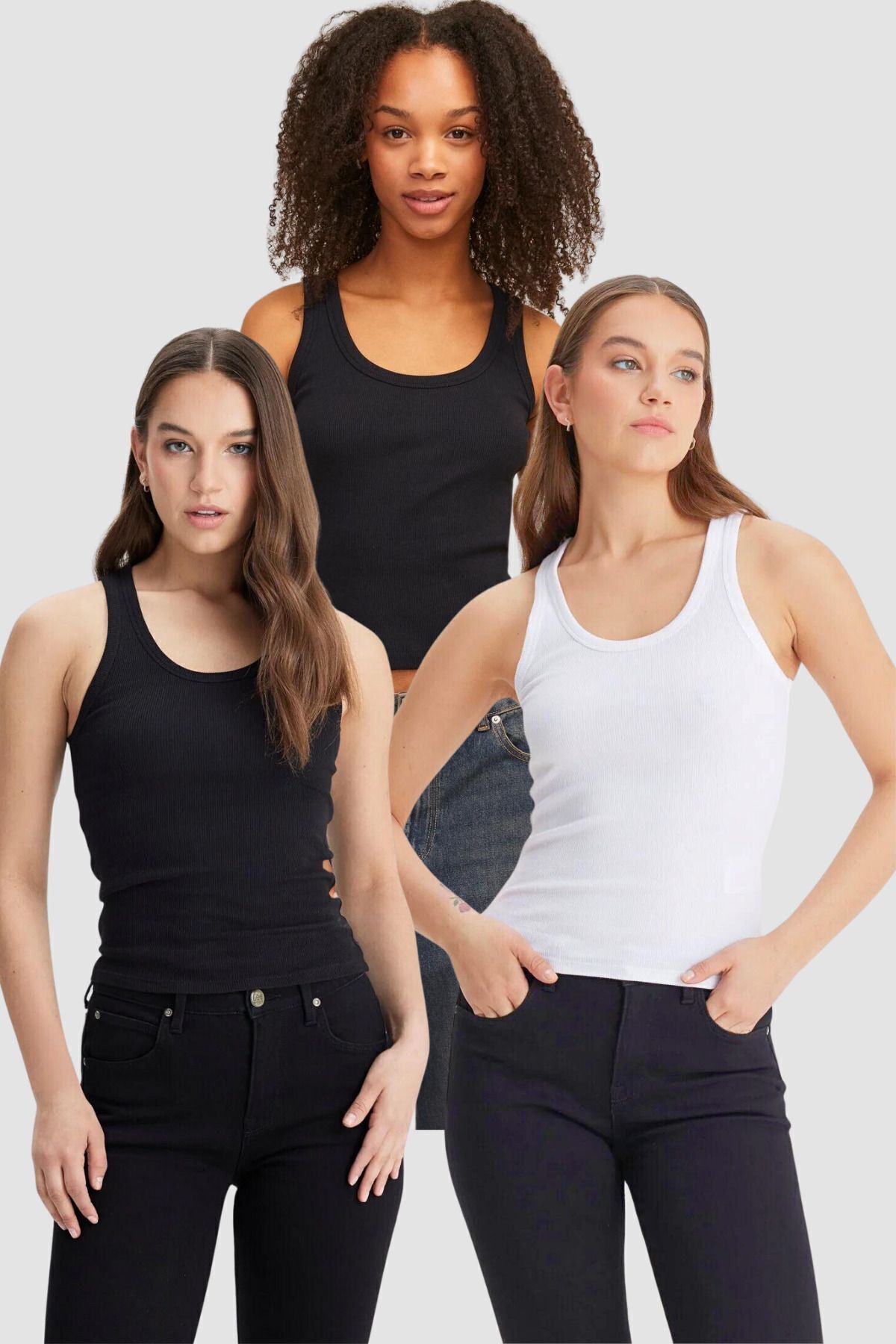 rşnmoda Kadın Fitilli Görünümlü Kalın Askılı Basic Atlet
