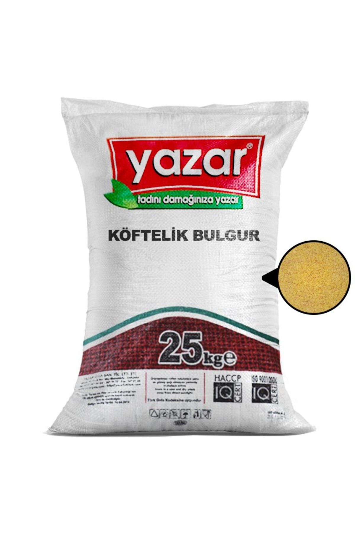 YAZAR Bakliyat Köftelik Bulgur 25 Kg.