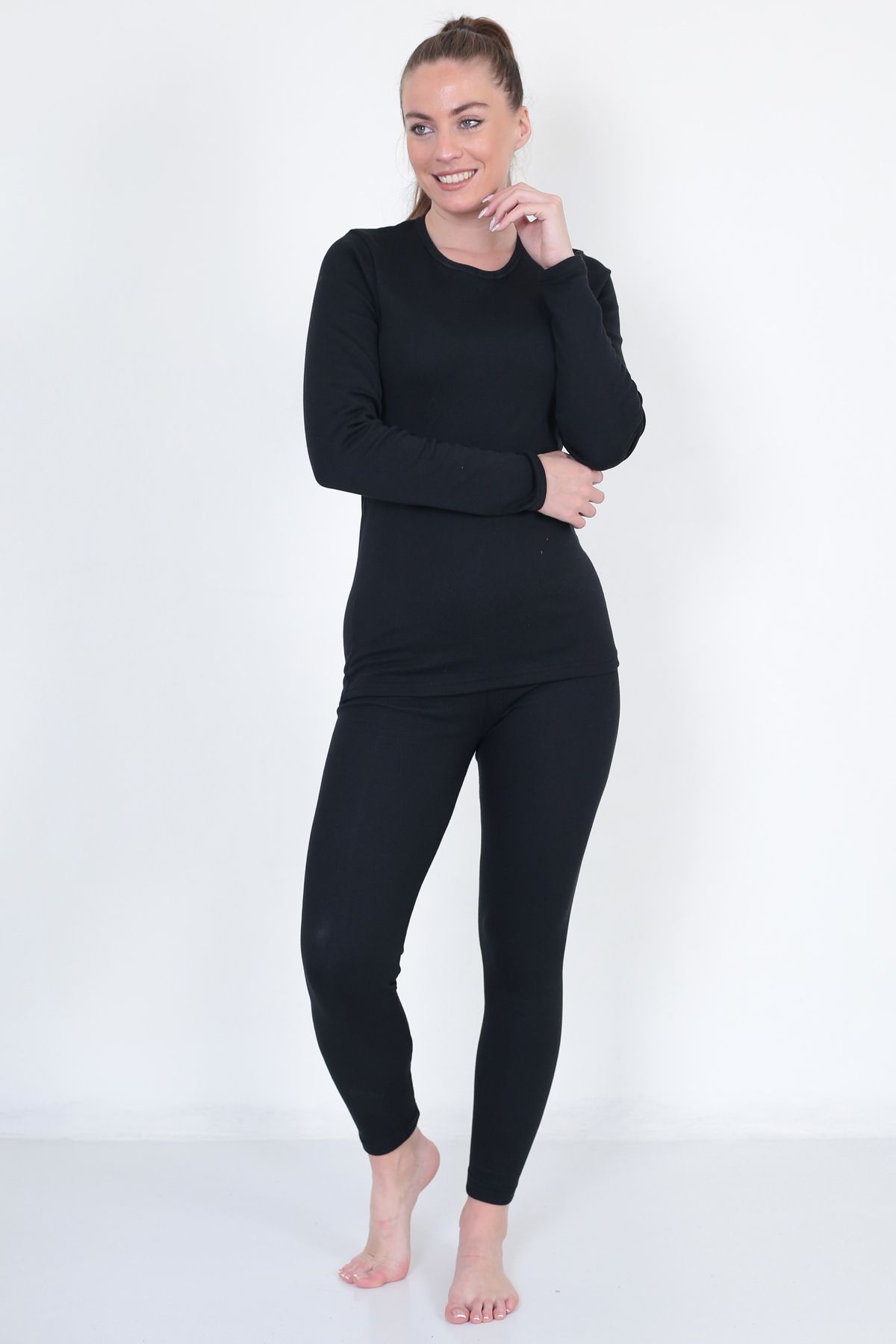 TERMAL-Don-x Thermal - Women's Raised Soft Underwear Undershirt and Leggings Set 4