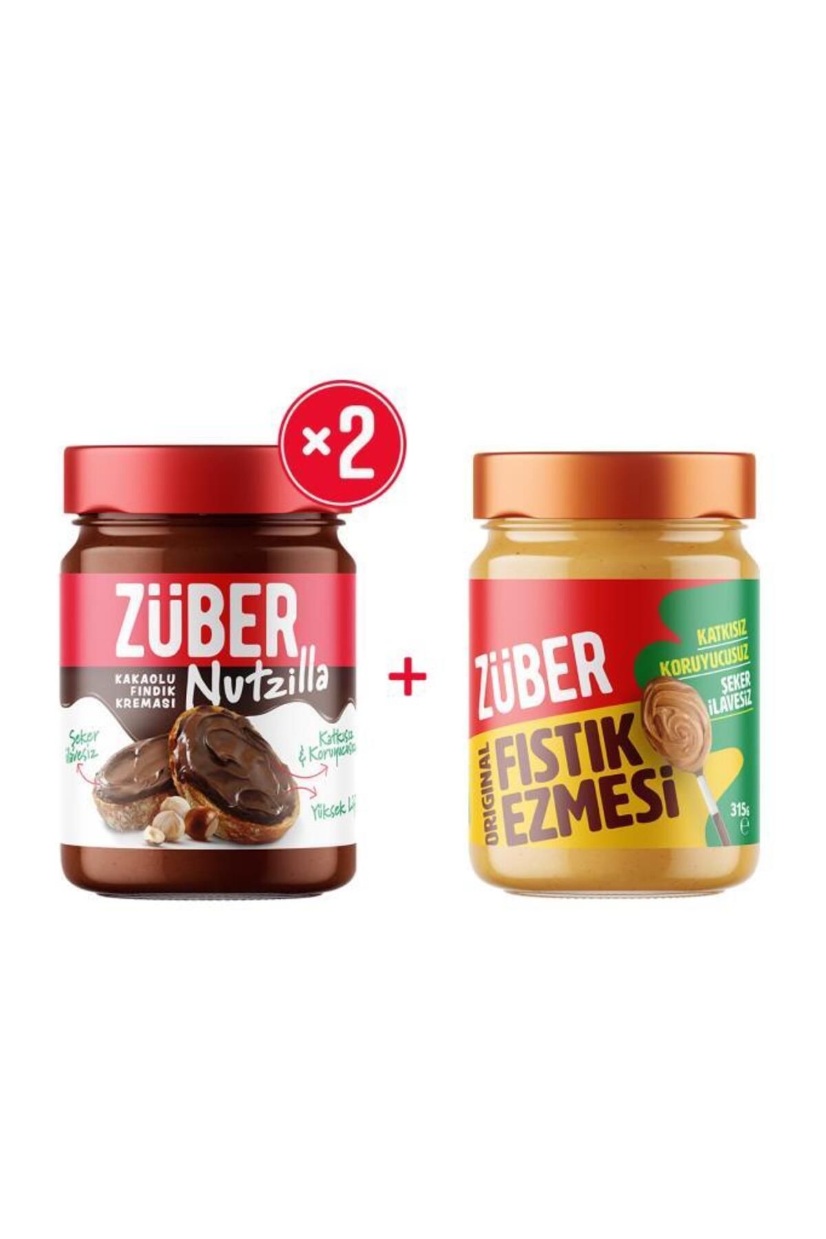 Züber Nutzilla x2 + Original Fıstık Ezmesi x1