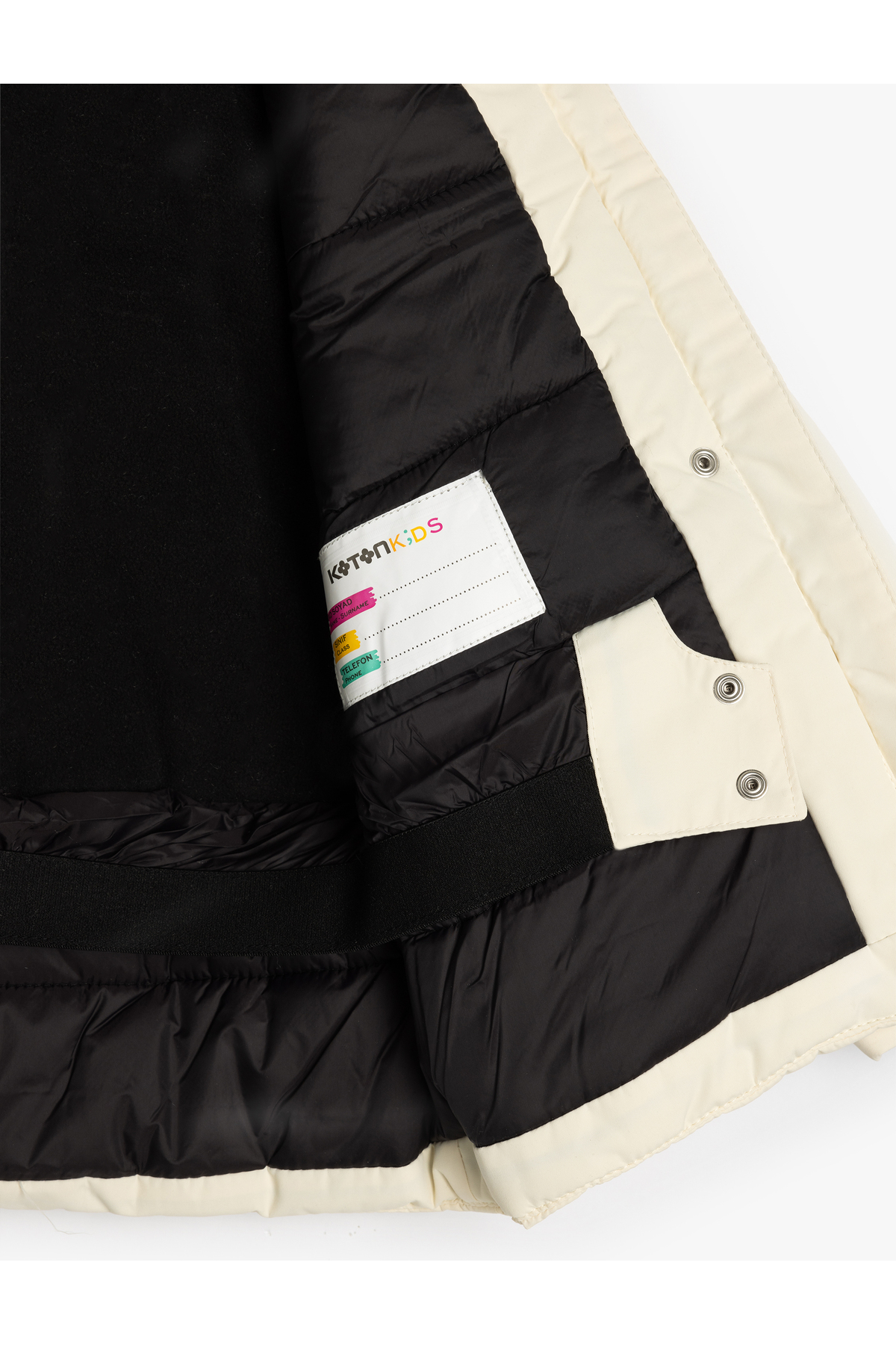 Koton Uzun Kollu Çıt Çıt Detaylı Cepli Kapşonlu Mont fotoğrafı 4 (önizleme)