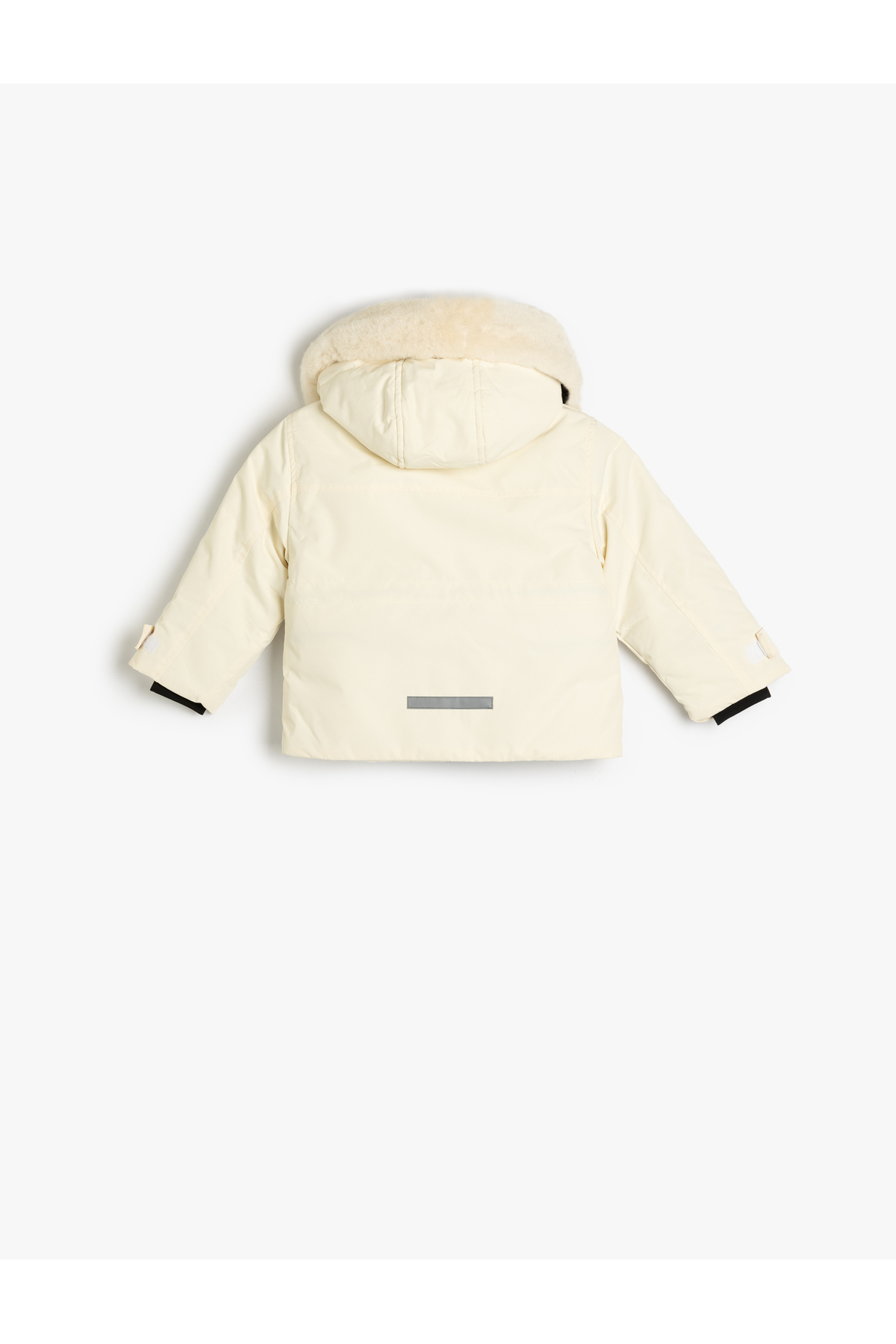 Koton Uzun Kollu Çıt Çıt Detaylı Cepli Kapşonlu Mont fotoğrafı 2 (önizleme)