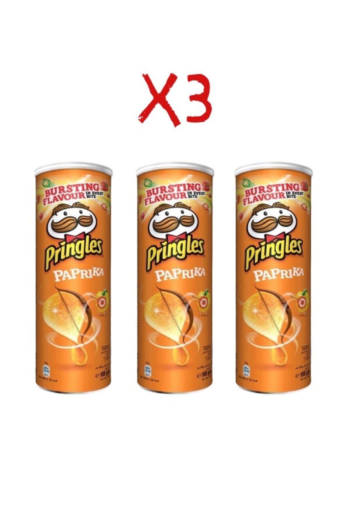 Pringles Paprika 165gr 3 adet