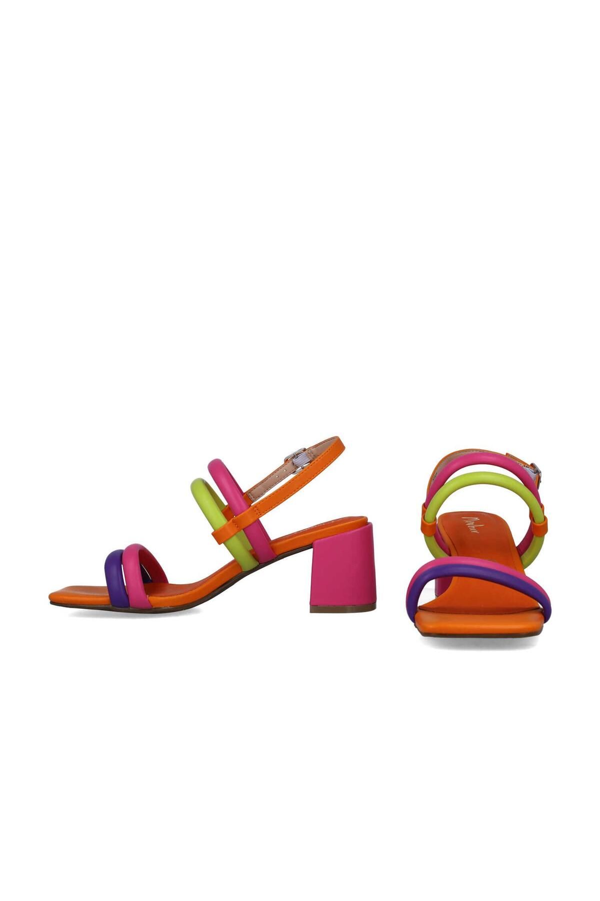 MENBUR-WOMEN SHOES MULTICOLOR SANDAL, MID HEEL, WITHOUT PLATFORM 5