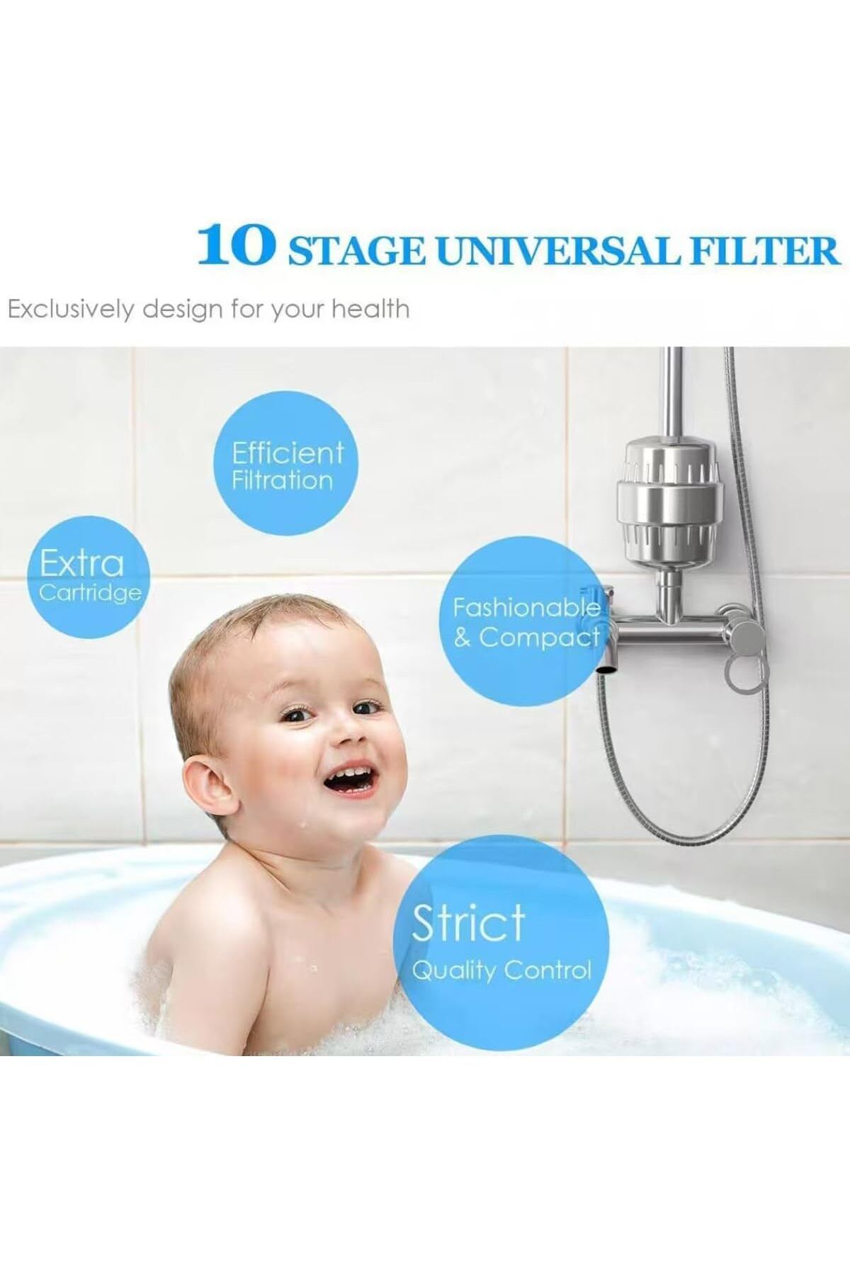 Arabest-High Output Revitalizing Shower Filter,Reduces Dry Itchy Skin, Dandruff,Eczema, and Dramatically 6