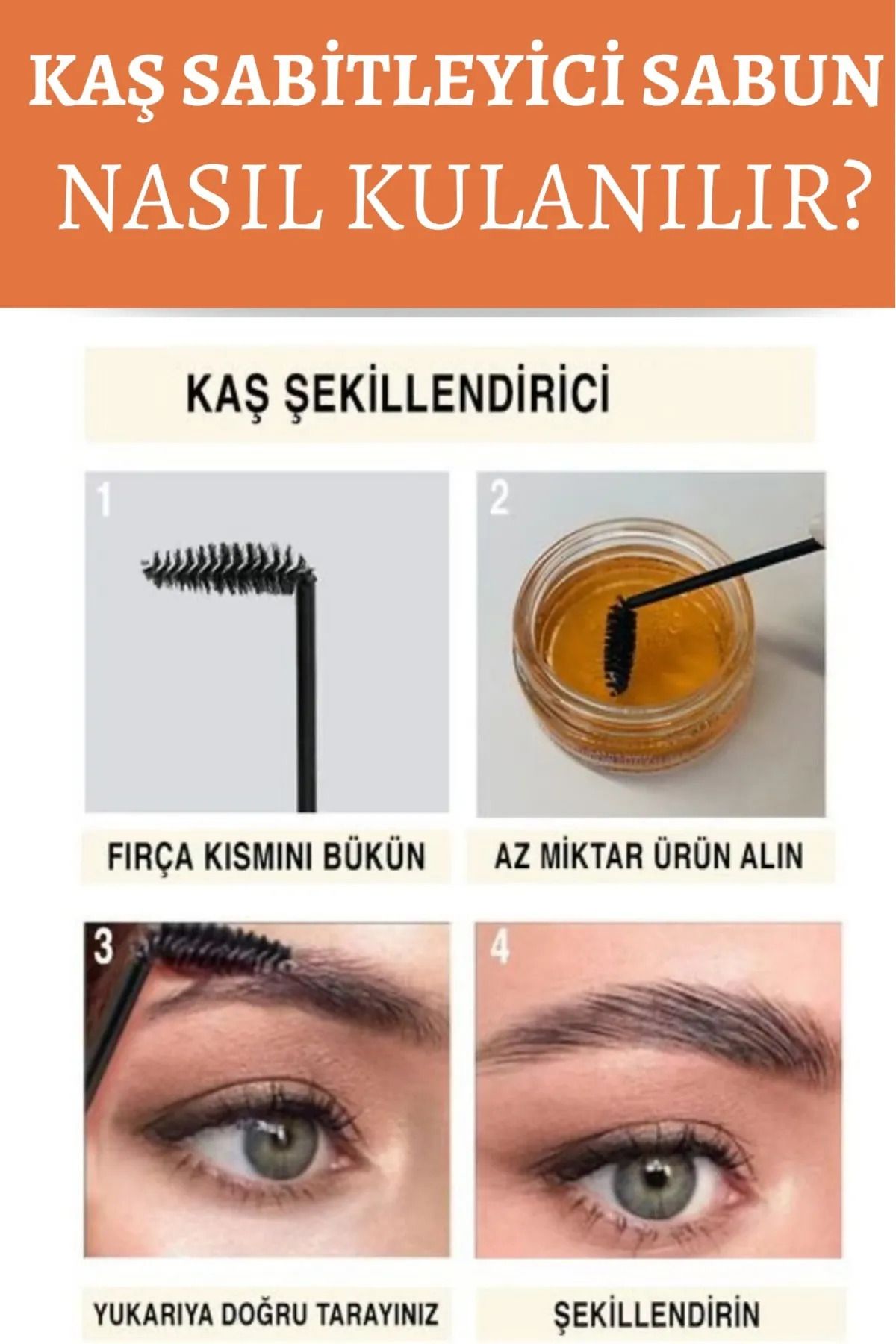 AGNESS-Eyebrow Stabilizer Soap, Styling, Nourishing Eyebrow Soap with Keratin and Vitamin E 2