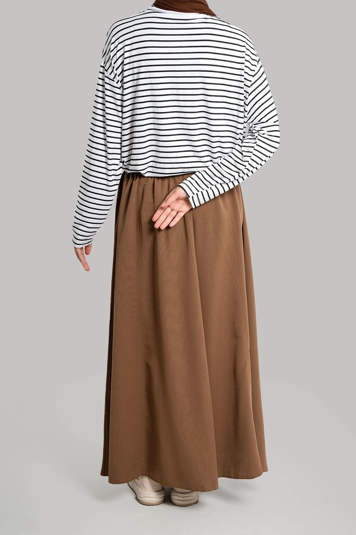 Lemaye-Brown Linen Skirt 5