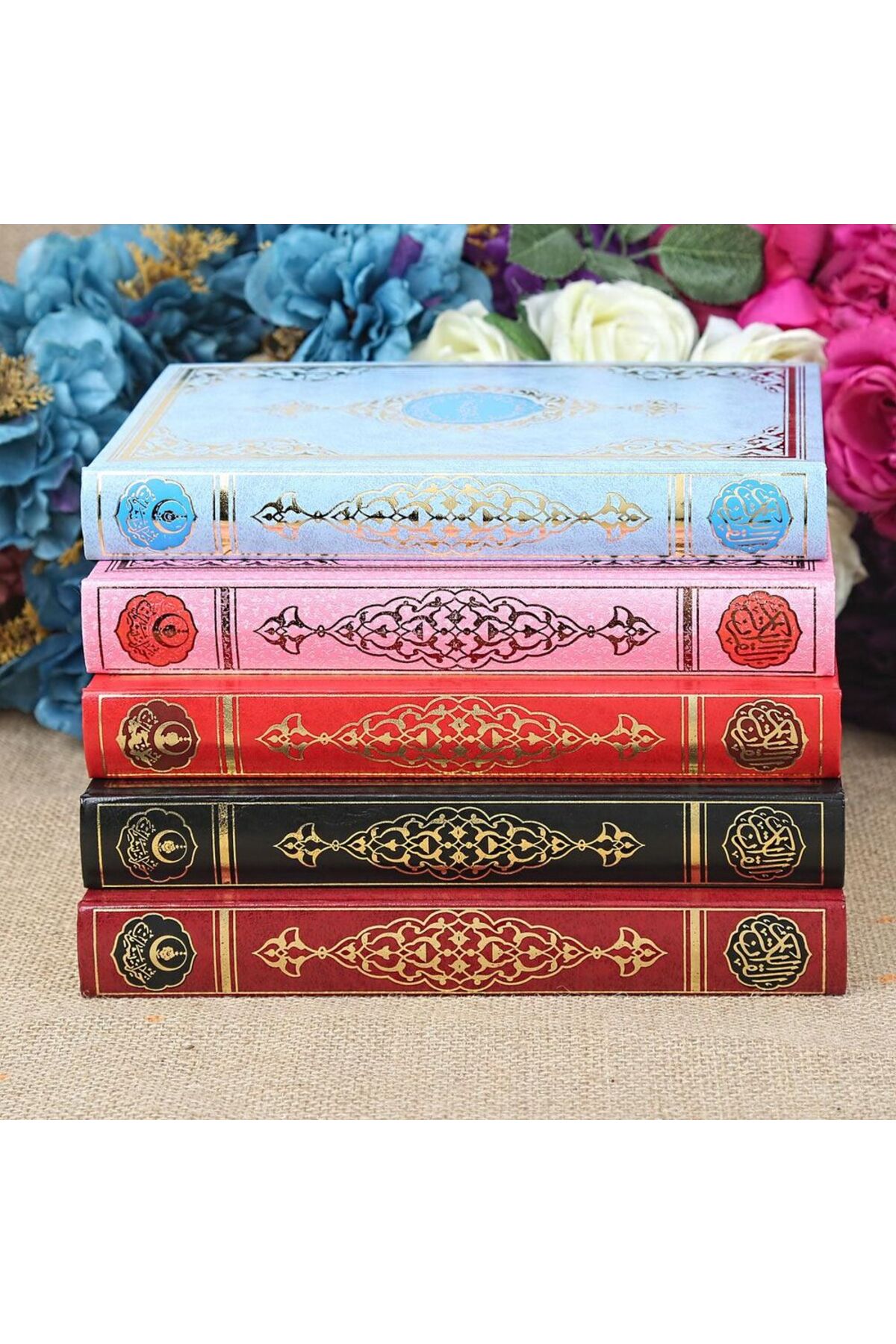 İkranur Kur'an-ı Kerim (RAHLE BOY 21X28 CM) Sesli, Mühürlü-bebek Mavisi fotoğrafı 5 (önizleme)