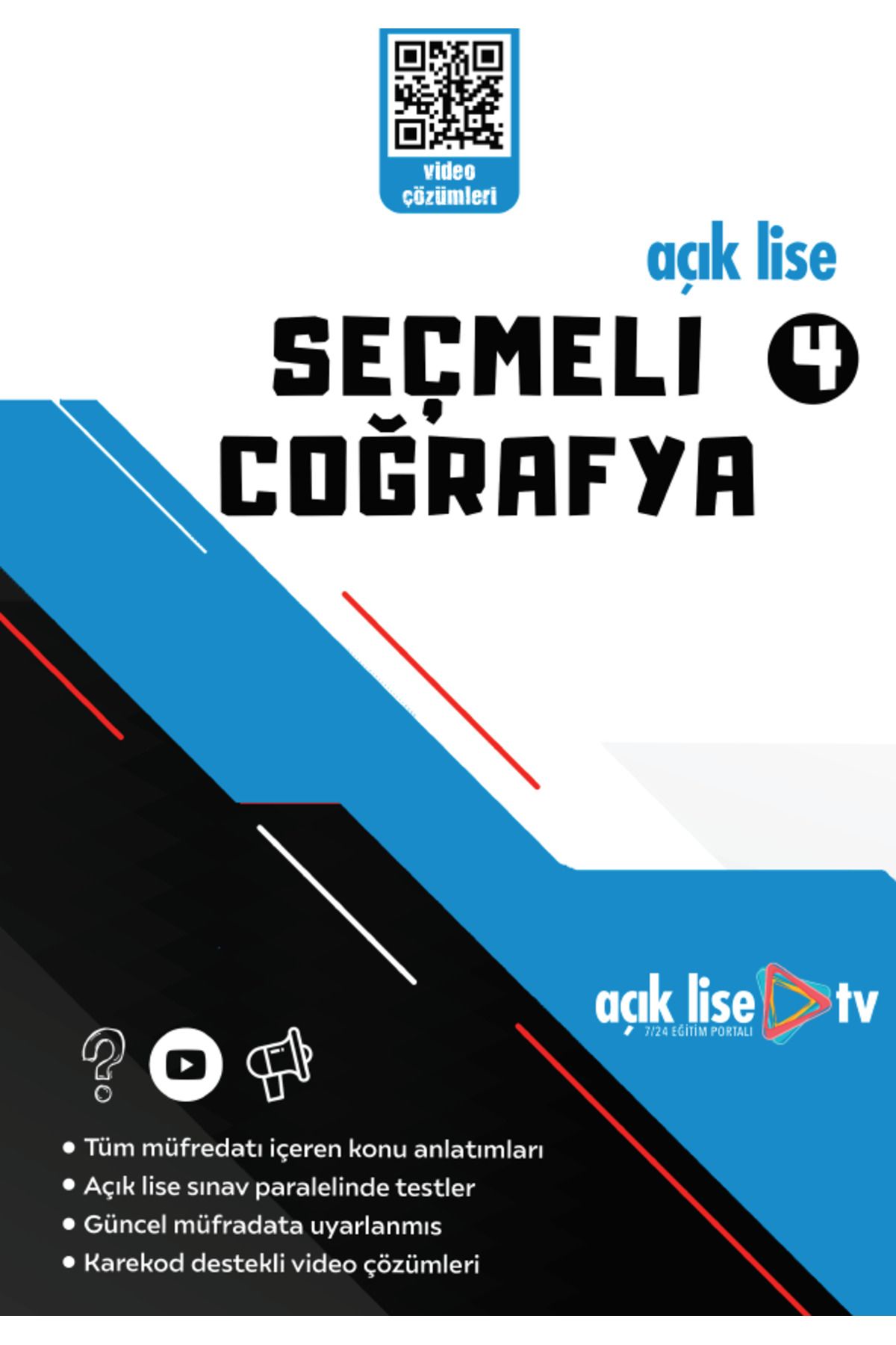 Açık Lise TV Açık Lise SEÇMELİ COĞRAFYA 4 - Konu Soru - Güncel Müfredat
