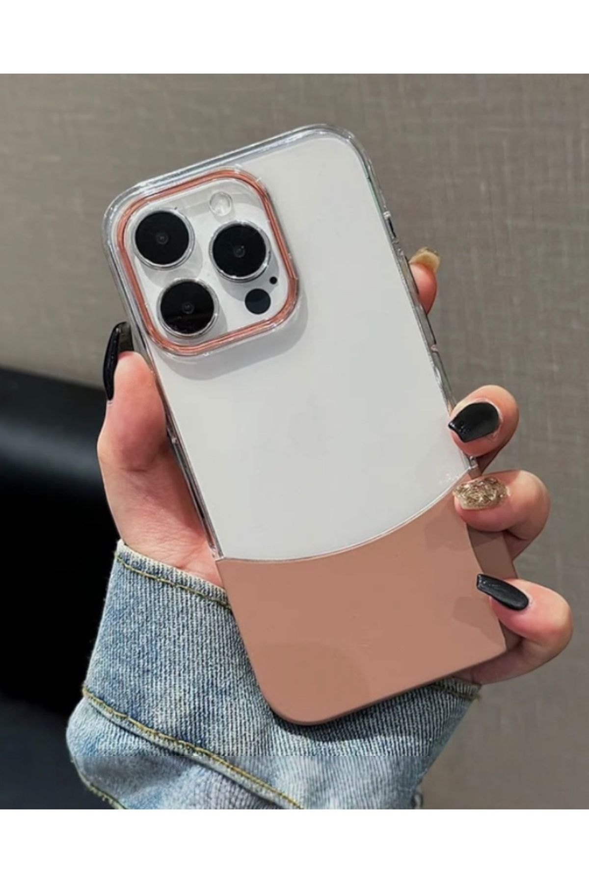 DC TECNO iPhone 13 / 14 Uyumlu Two Pack Sararmaz Çift Renk Kılıf - GÜL