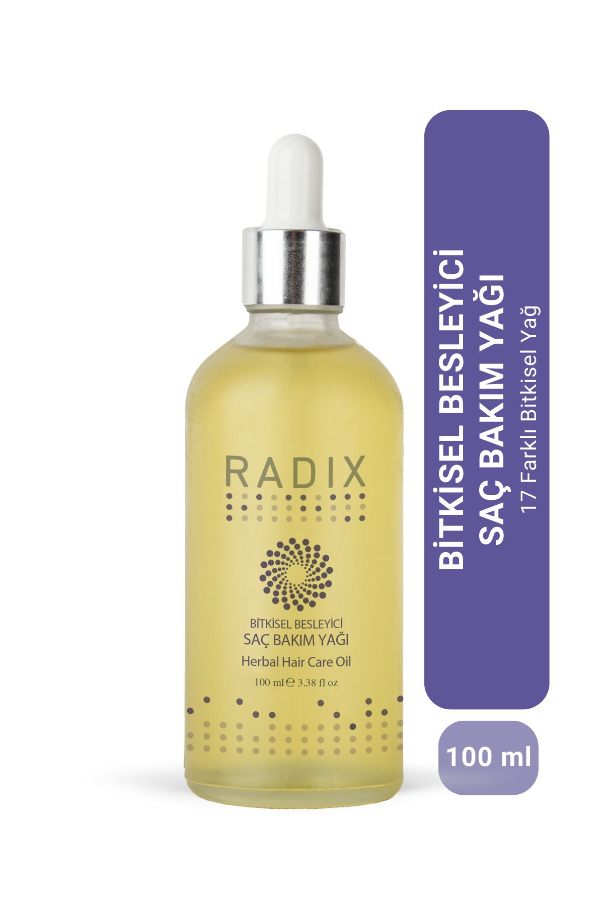 Radix %100 Bitkisel Saç Bakım Yağı Kompleksi - Herbal Hair Care Oil 100ml-1