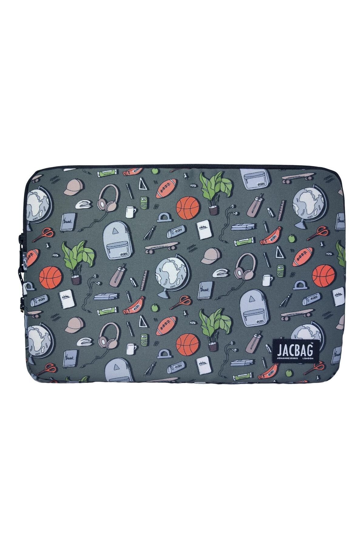 Jacbag-College Gray A4 Briefcase Notebook and Tablet Carry Bag/Case 1