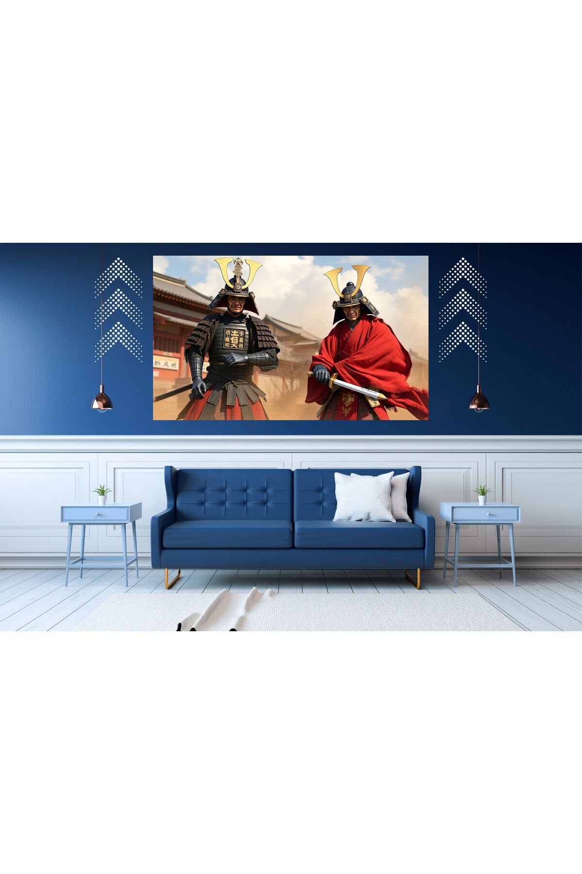 Ti Play Tİ-PLAY KOMUTANLAR 60X90CM MODERN SAMURAY PVC ÇERÇEVESİZ TABLO