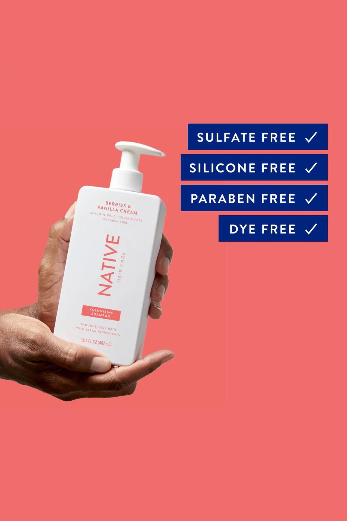 Native-Berries & Vanilla Cream Volumizing Shampoo 487ml 4
