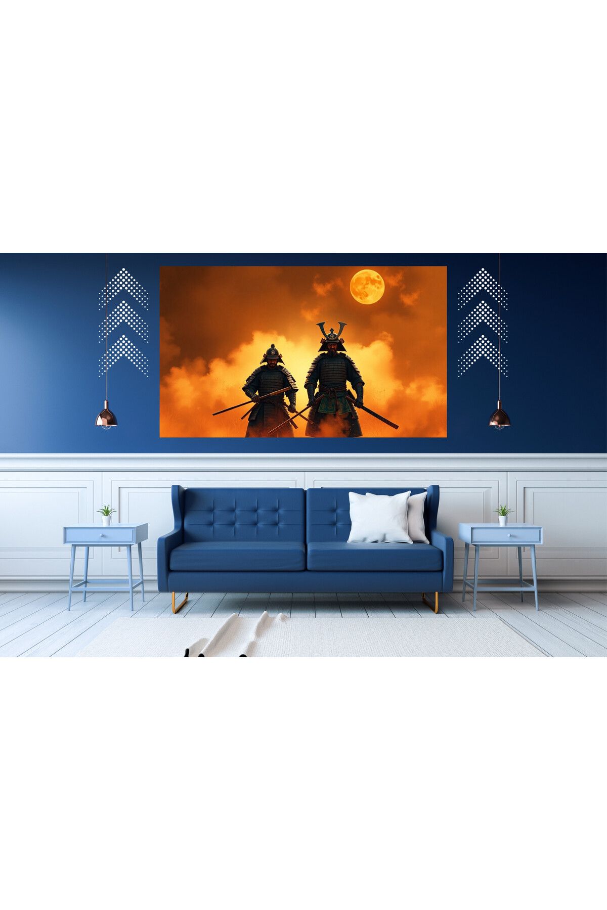 Ti Play Tİ-PLAY GÖLGESİZLER 60X90CM MODERN SAMURAY PVC ÇERÇEVESİZ TABLO