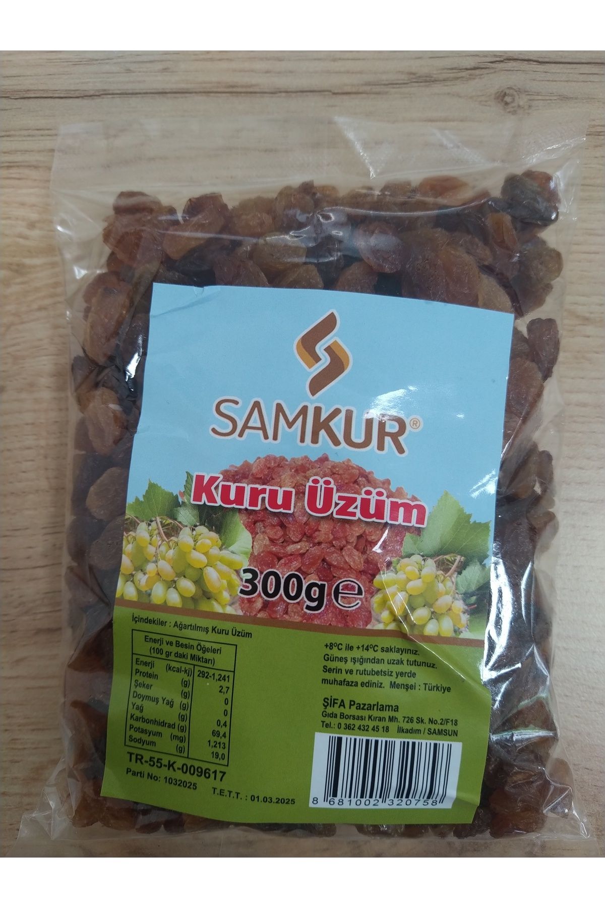 Samkur KURU ÜZÜM 300GR