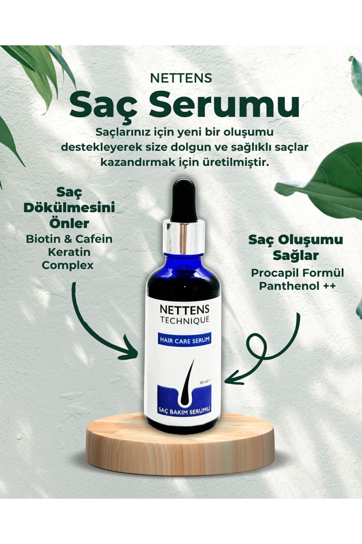 NETTENS Serum - Biotin, Keratin, Procapil Ile Dökülme Karşıtı Ve Gürleştirici Losyon-2