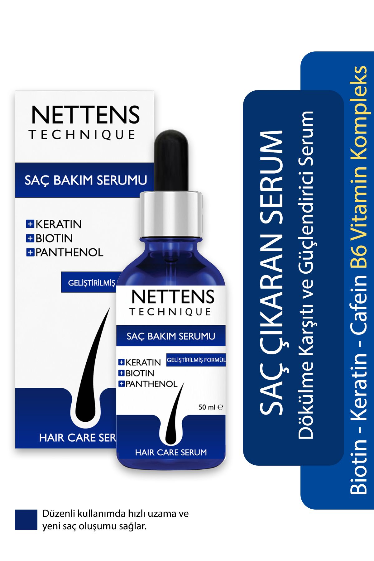 NETTENS Serum - Biotin, Keratin, Procapil Ile Dökülme Karşıtı Ve Gürleştirici Losyon-1