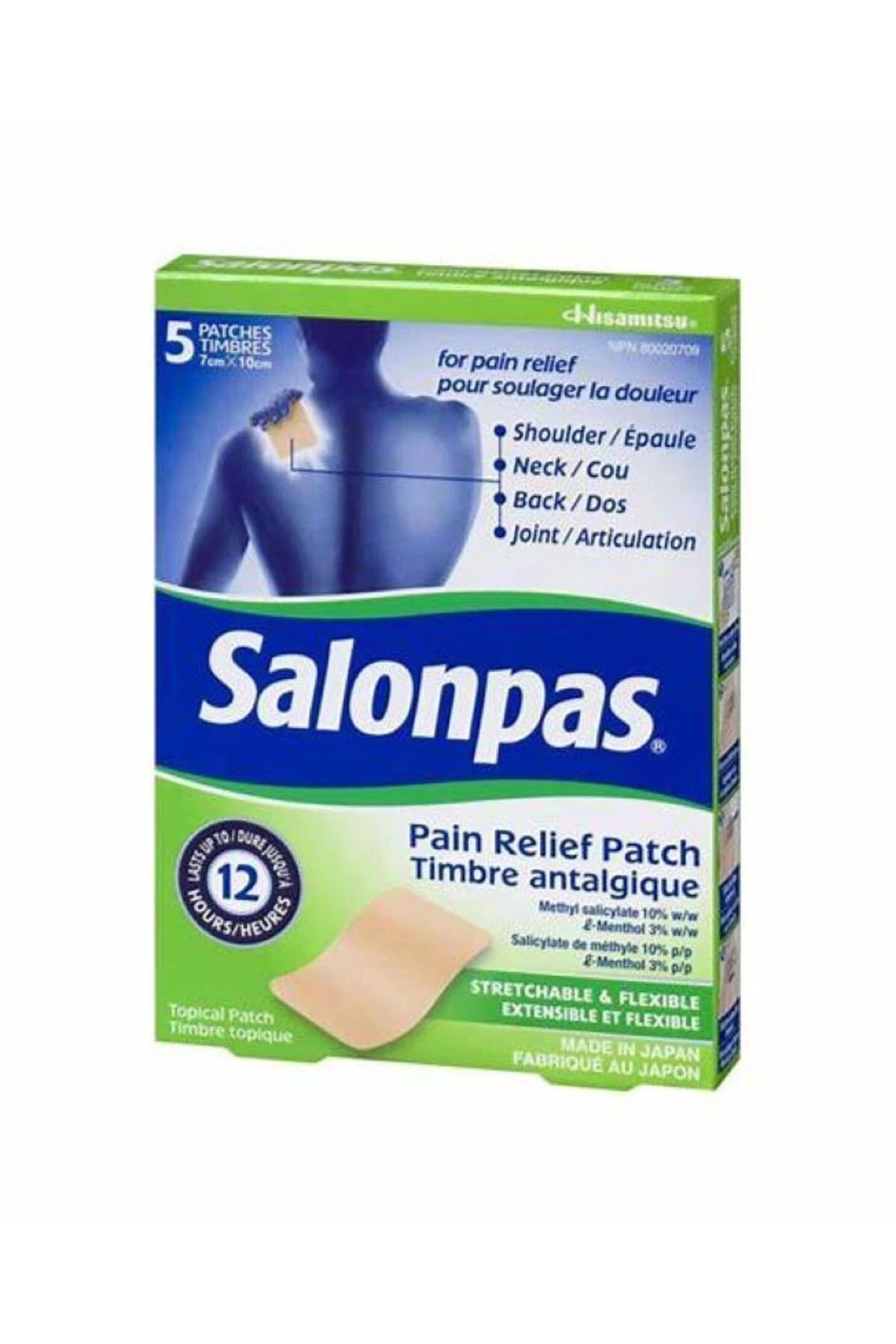 Salonpas Hısamıtsu Salonpas Timbre Antalgique 5 Patches Yakı