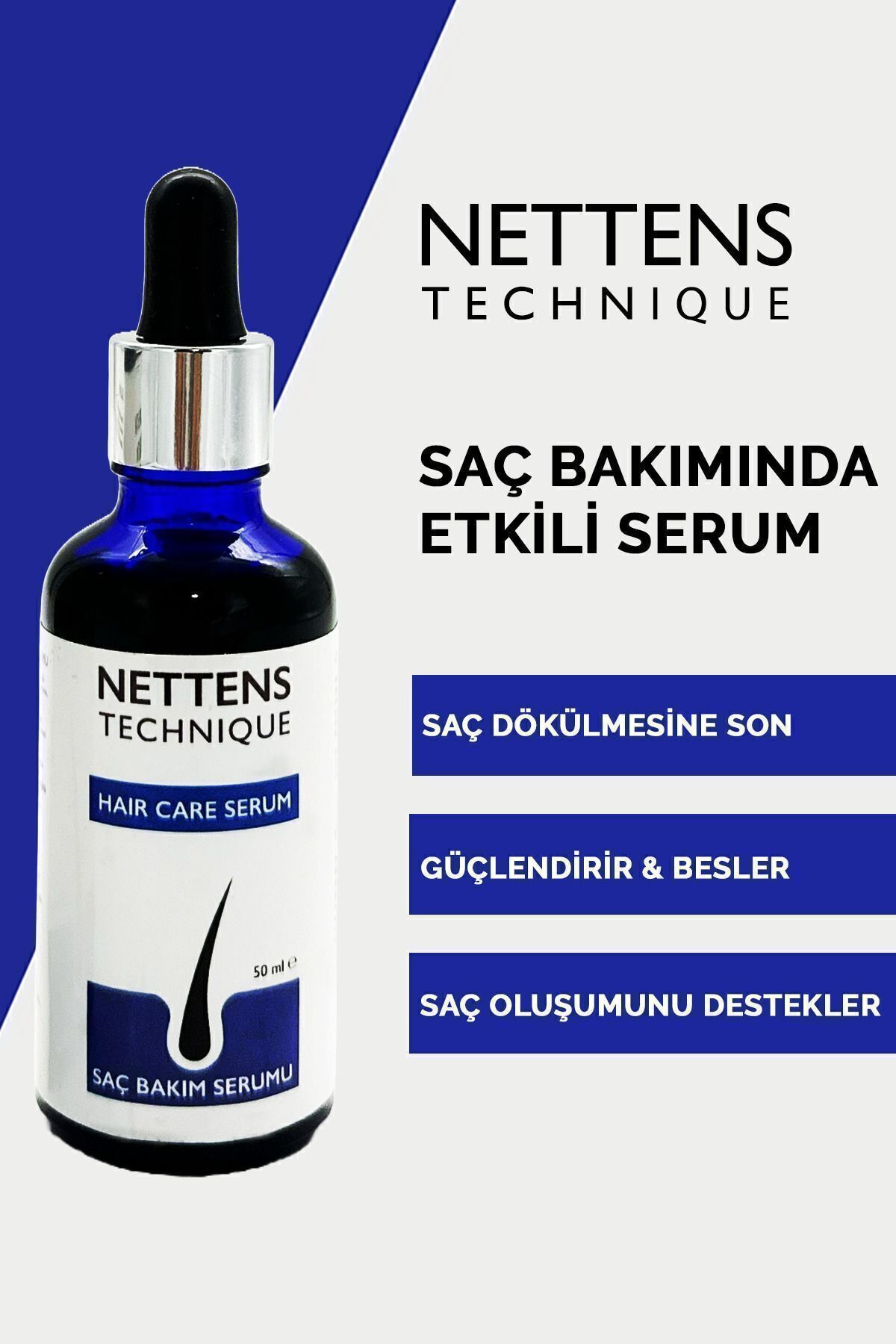 NETTENS Serum - Biotin, Keratin, Procapil Ile Dökülme Karşıtı Ve Gürleştirici Losyon-3