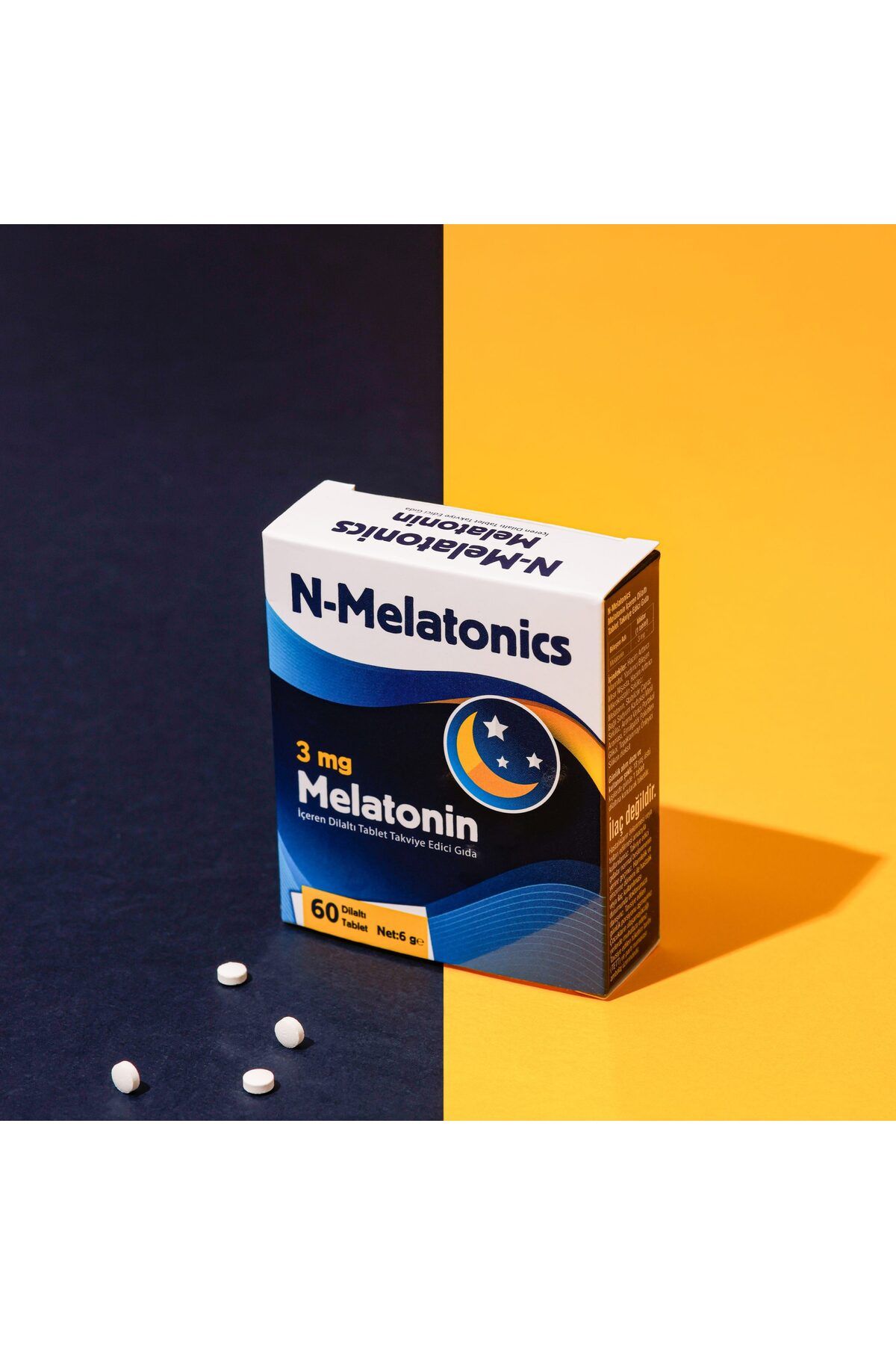 N-Melatonics Melatonin 3 Mg 60 Dilaltı Tablet