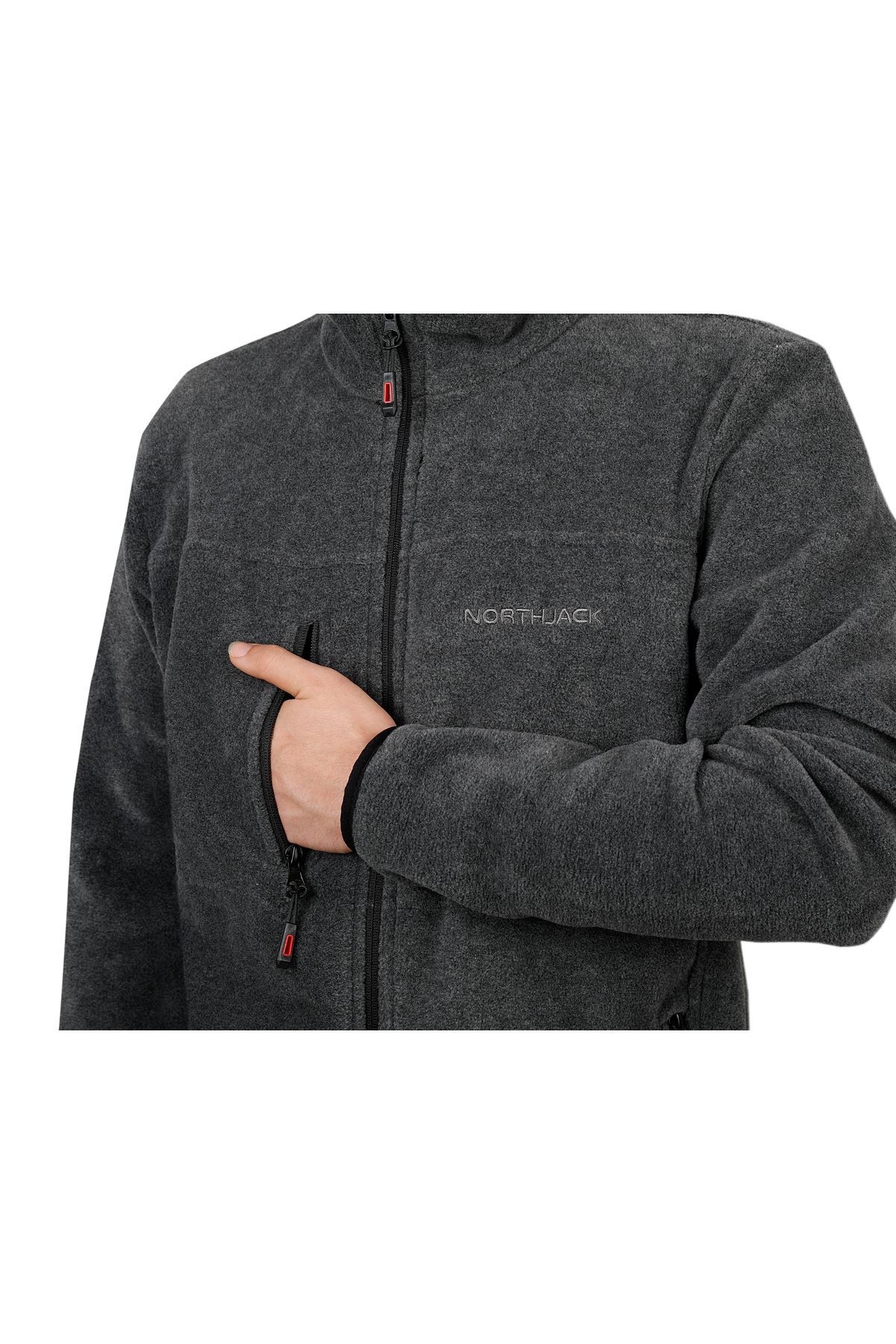 Northjack-Χειμερινό μπουφάν Fleece Ανθεκτικό στο Ψυχρό Ιμαλαΐων με τσέπες με φερμουάρ 5